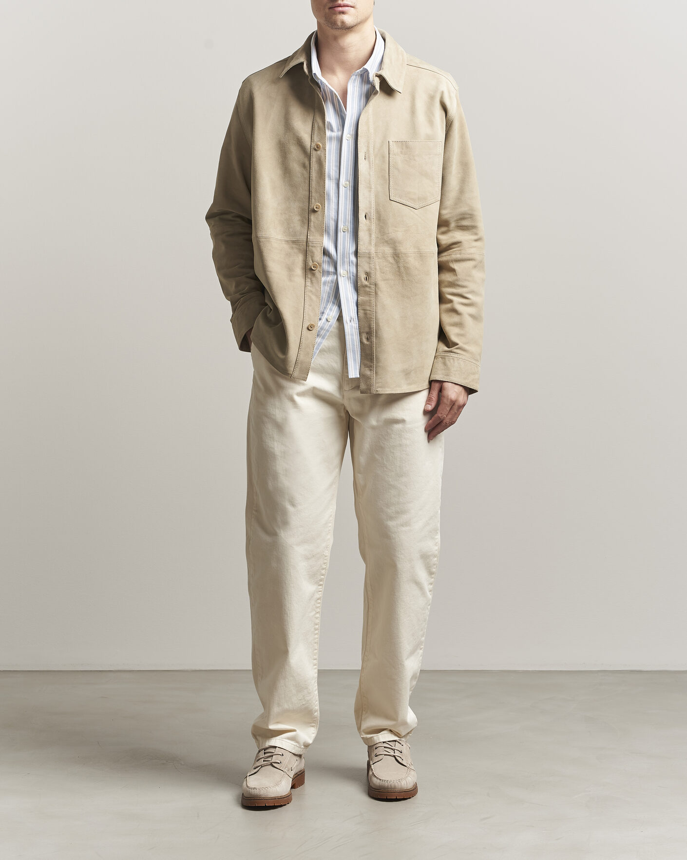Homme | Pantalons | LES DEUX | Oscar Chino Pants Eggnog White