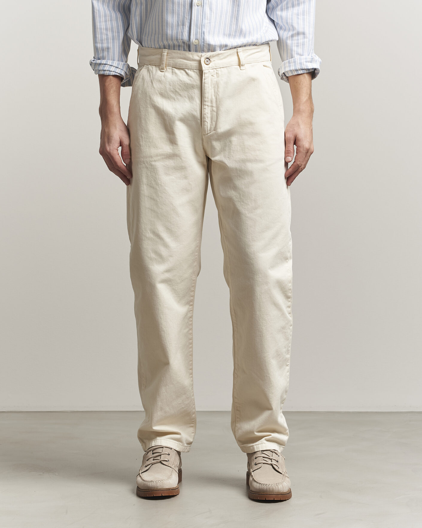 Homme | Pantalons | LES DEUX | Oscar Chino Pants Eggnog White