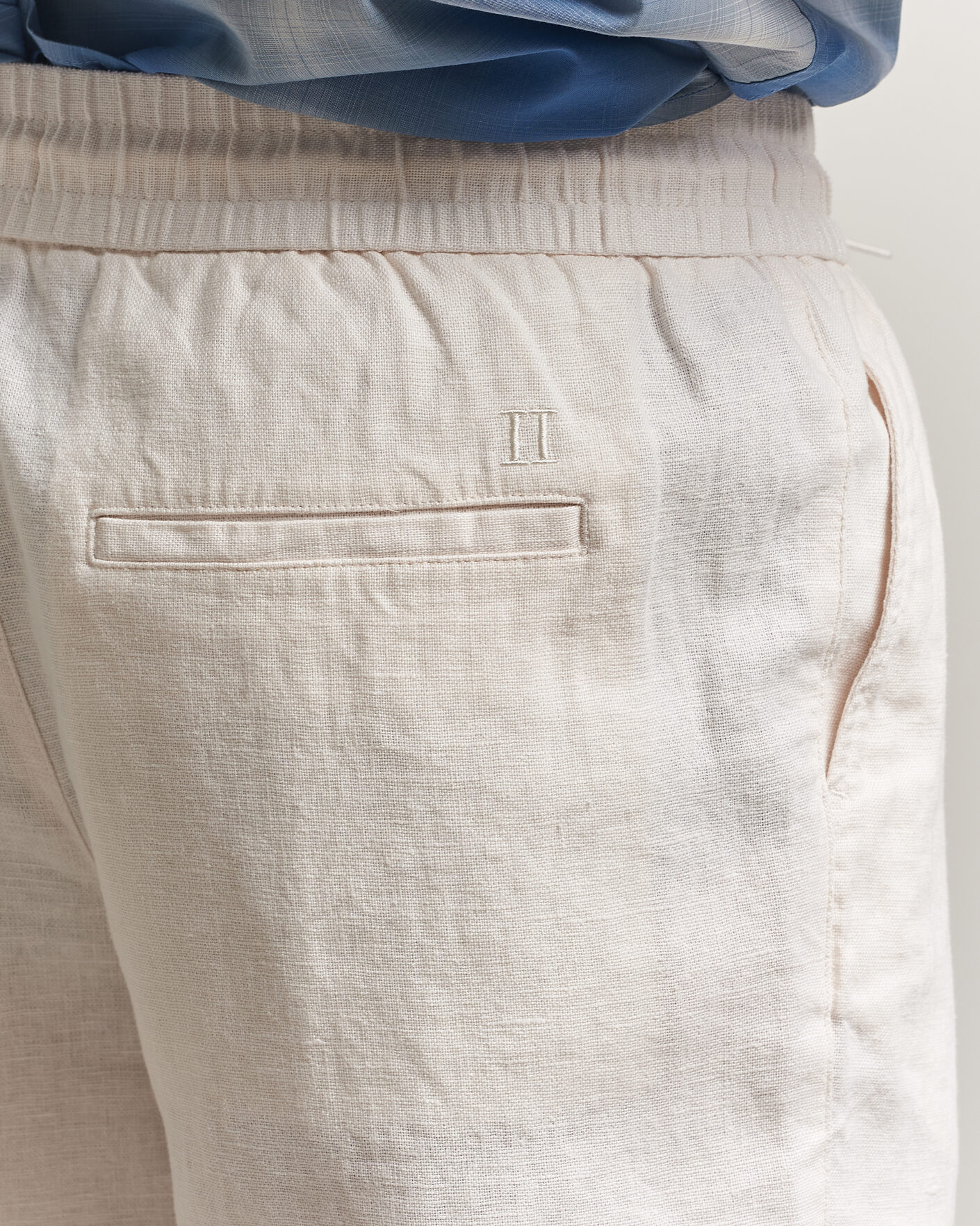 Homme | Pantalons | LES DEUX | Patrick Heavy Linen/Cotton Pants Eggnog White