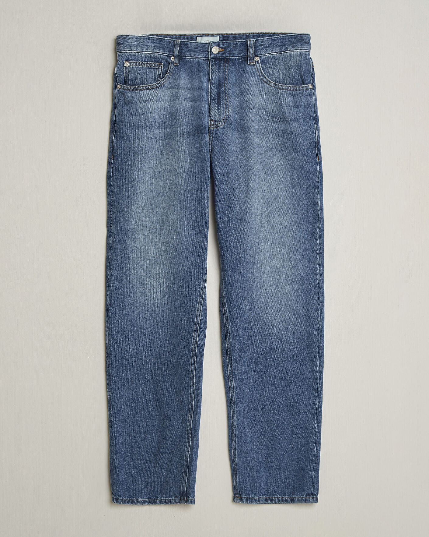 Homme | Pantalons | LES DEUX | Ryder Washed Jeans Medium Indigo Blue