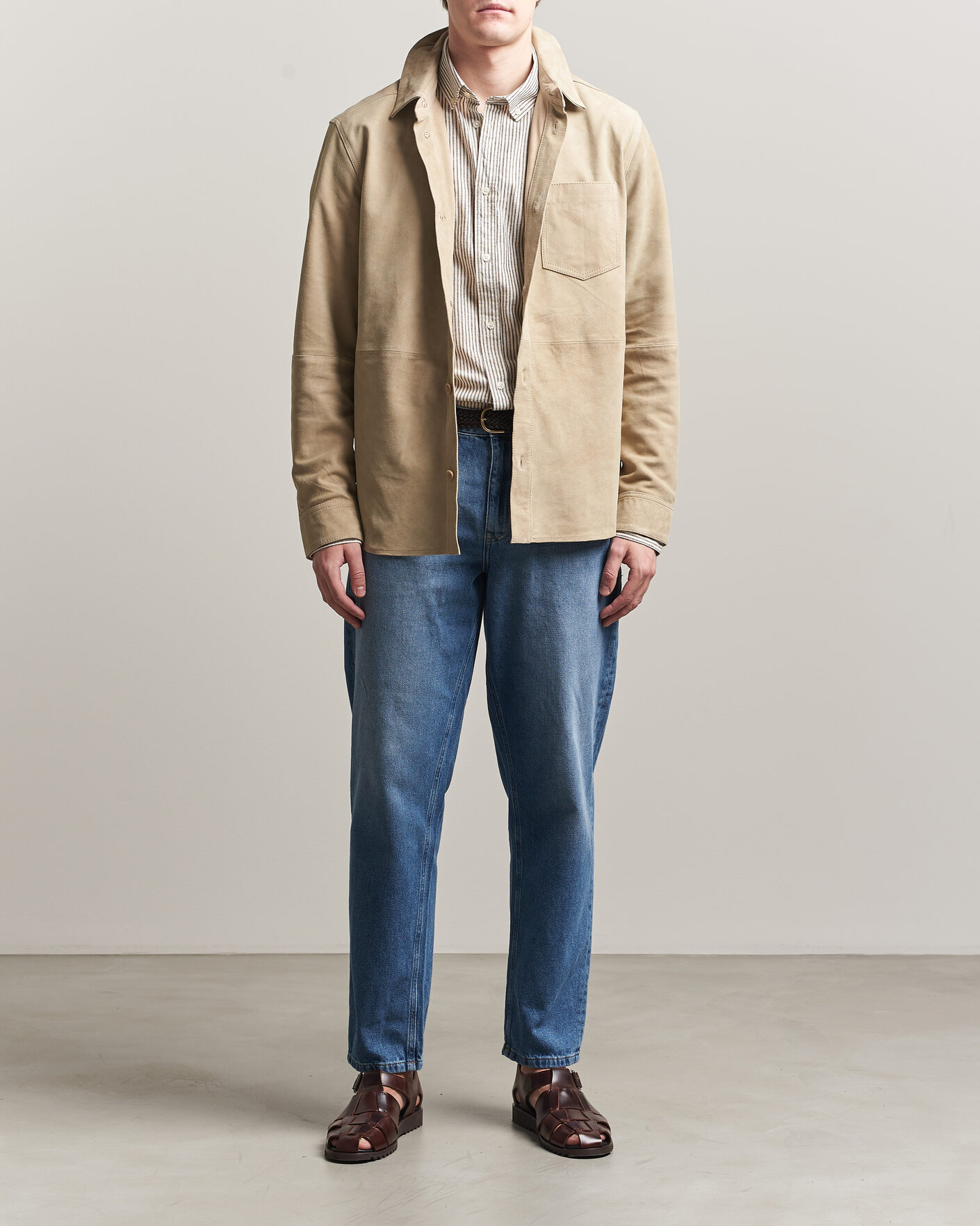 Homme | Pantalons | LES DEUX | Ryder Washed Jeans Medium Indigo Blue