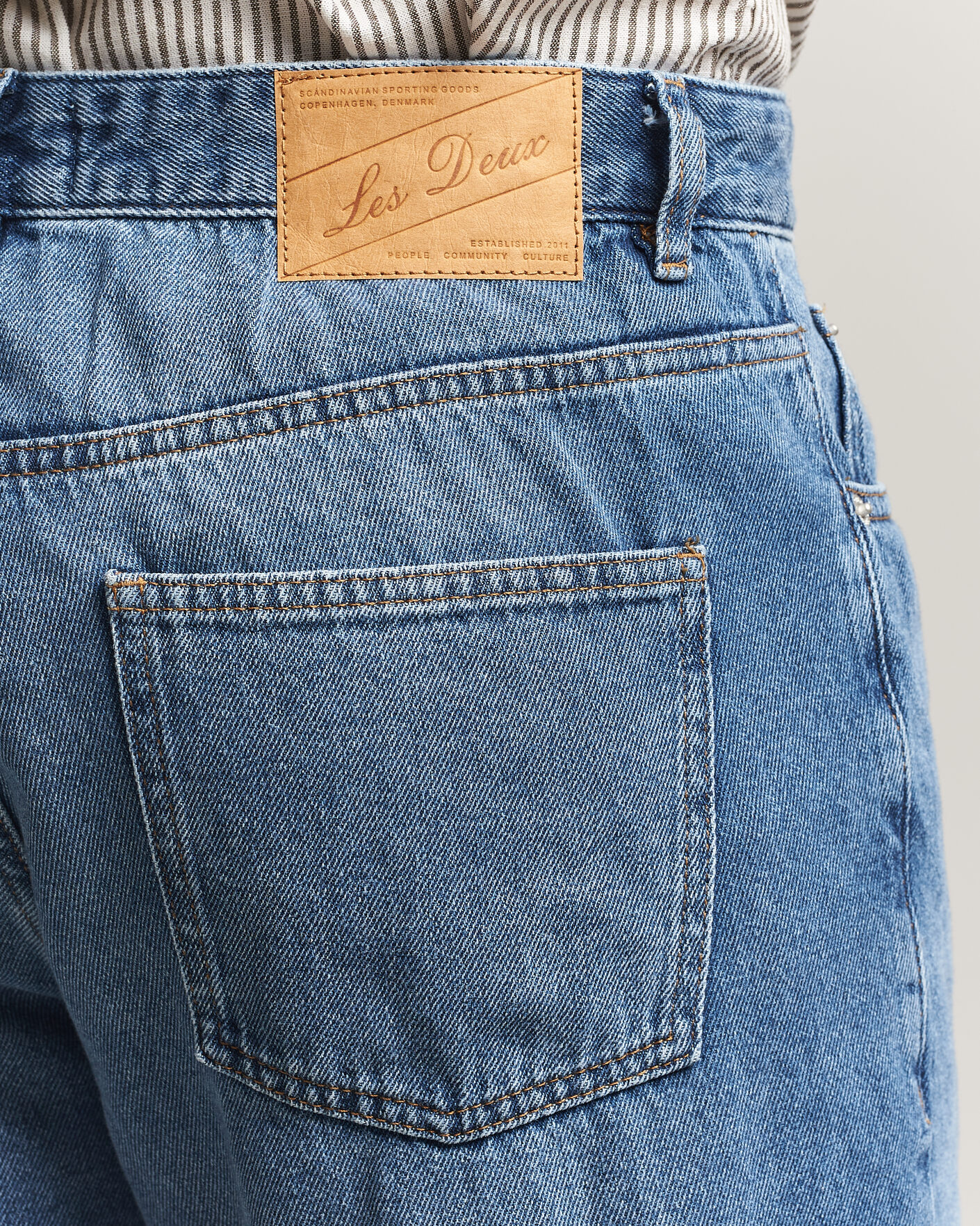 Homme | Jeans | LES DEUX | Ryder Washed Jeans Medium Indigo Blue
