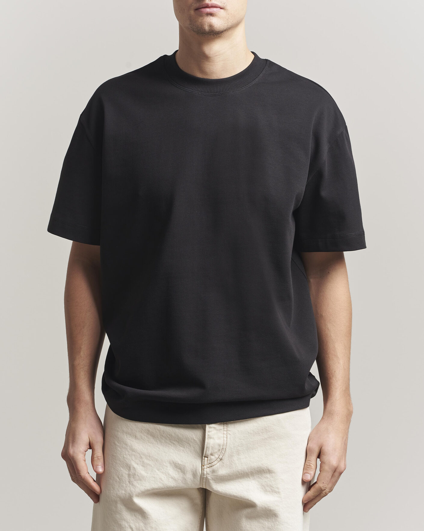 Homme | T-shirts | LES DEUX | Carl Heavyweight T-Shirt Black