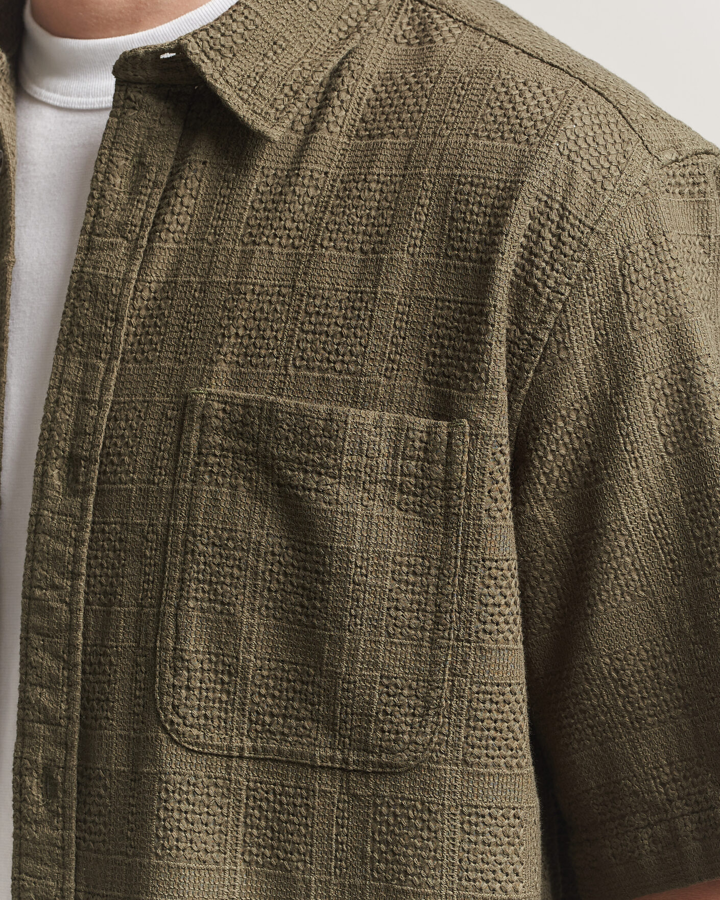 Homme | Chemises | LES DEUX | Charlie Short Sleeve Shirt Olive Night