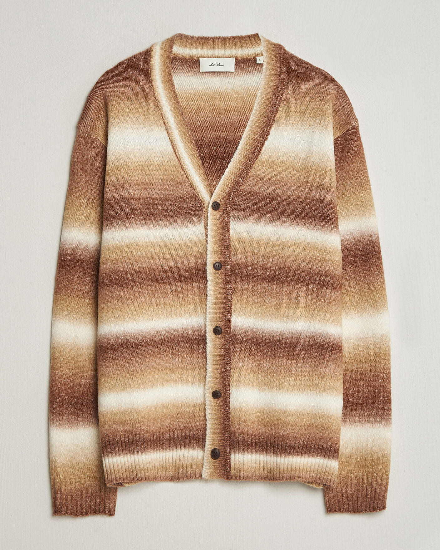 Homme | Pulls Et Tricots | LES DEUX | Boston Gradient Knitted Cardigan Teak Brown