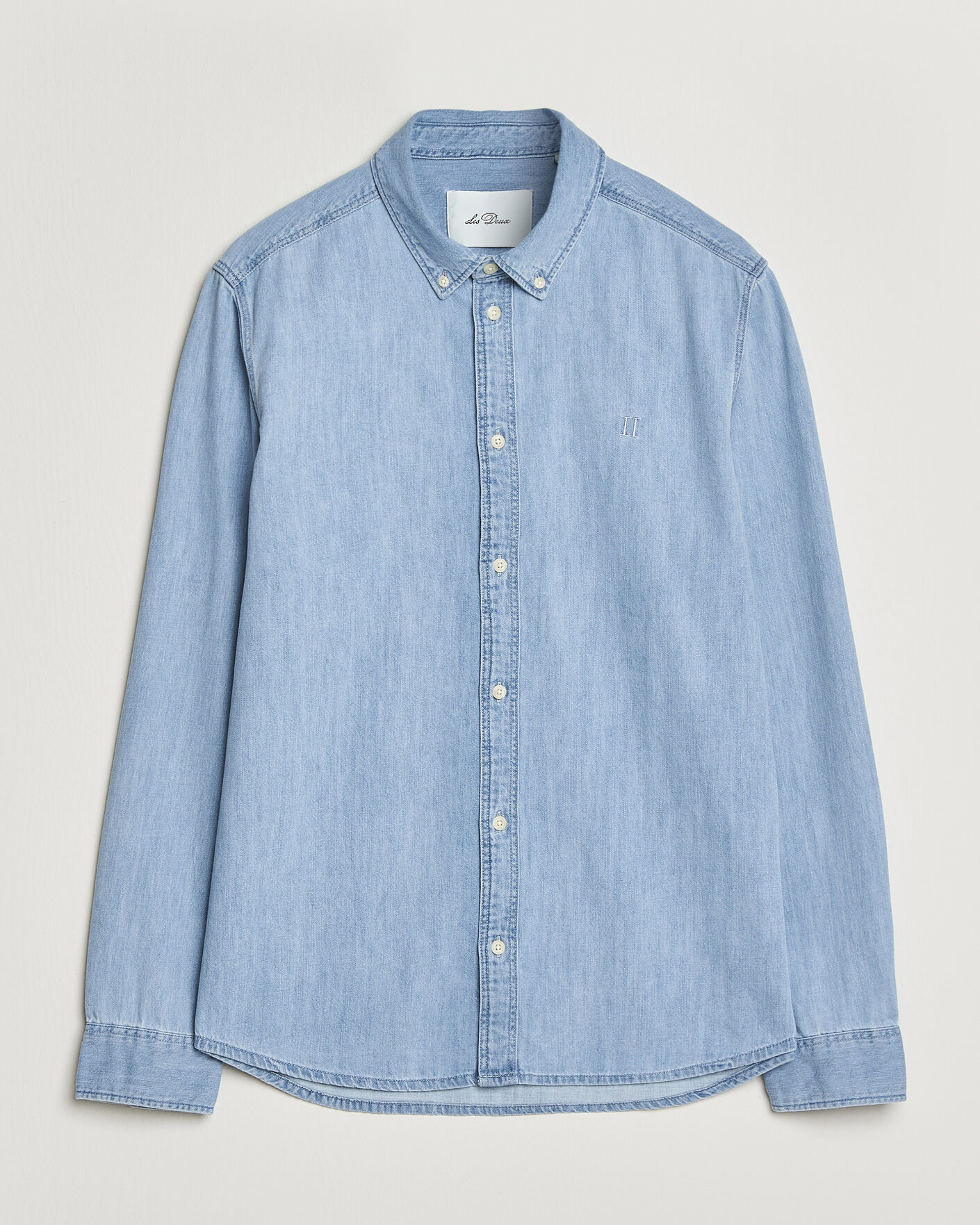 Homme | Chemises | LES DEUX | Konrad Denim Shirt Light Indigo Wash