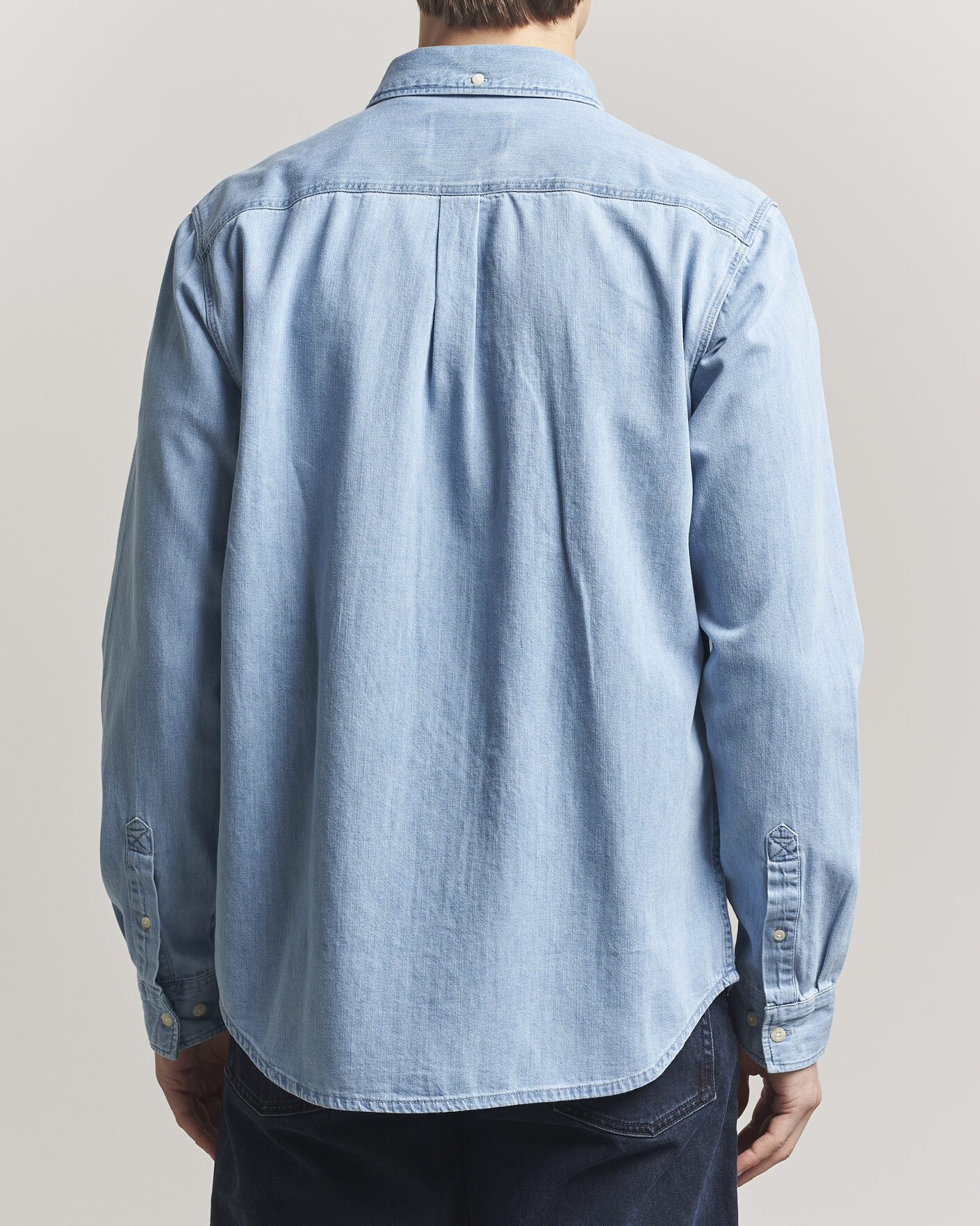Homme | Chemises | LES DEUX | Konrad Denim Shirt Light Indigo Wash