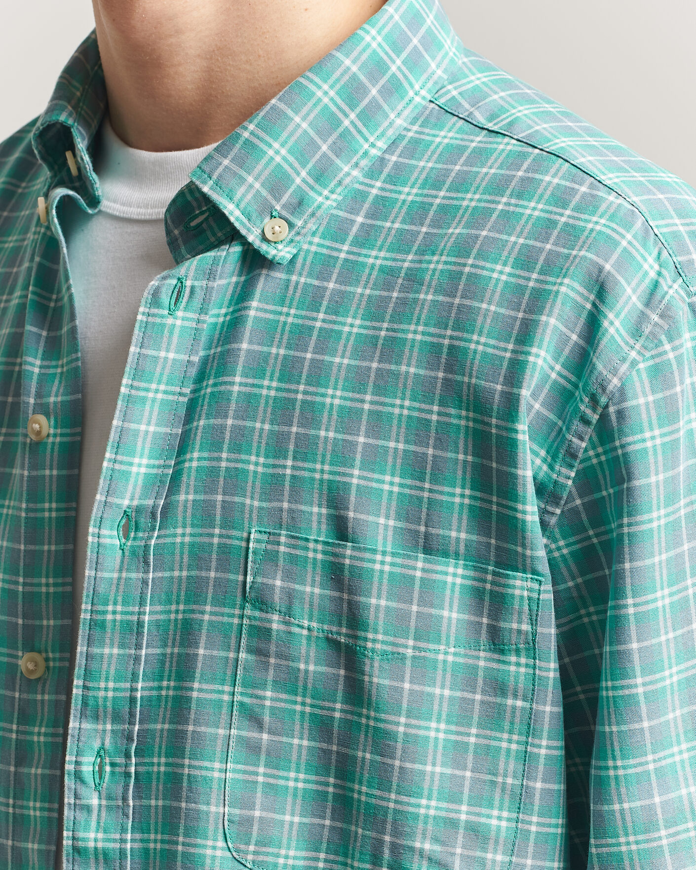 Homme | Chemises | LES DEUX | Kent Check Shirt Allure Blue