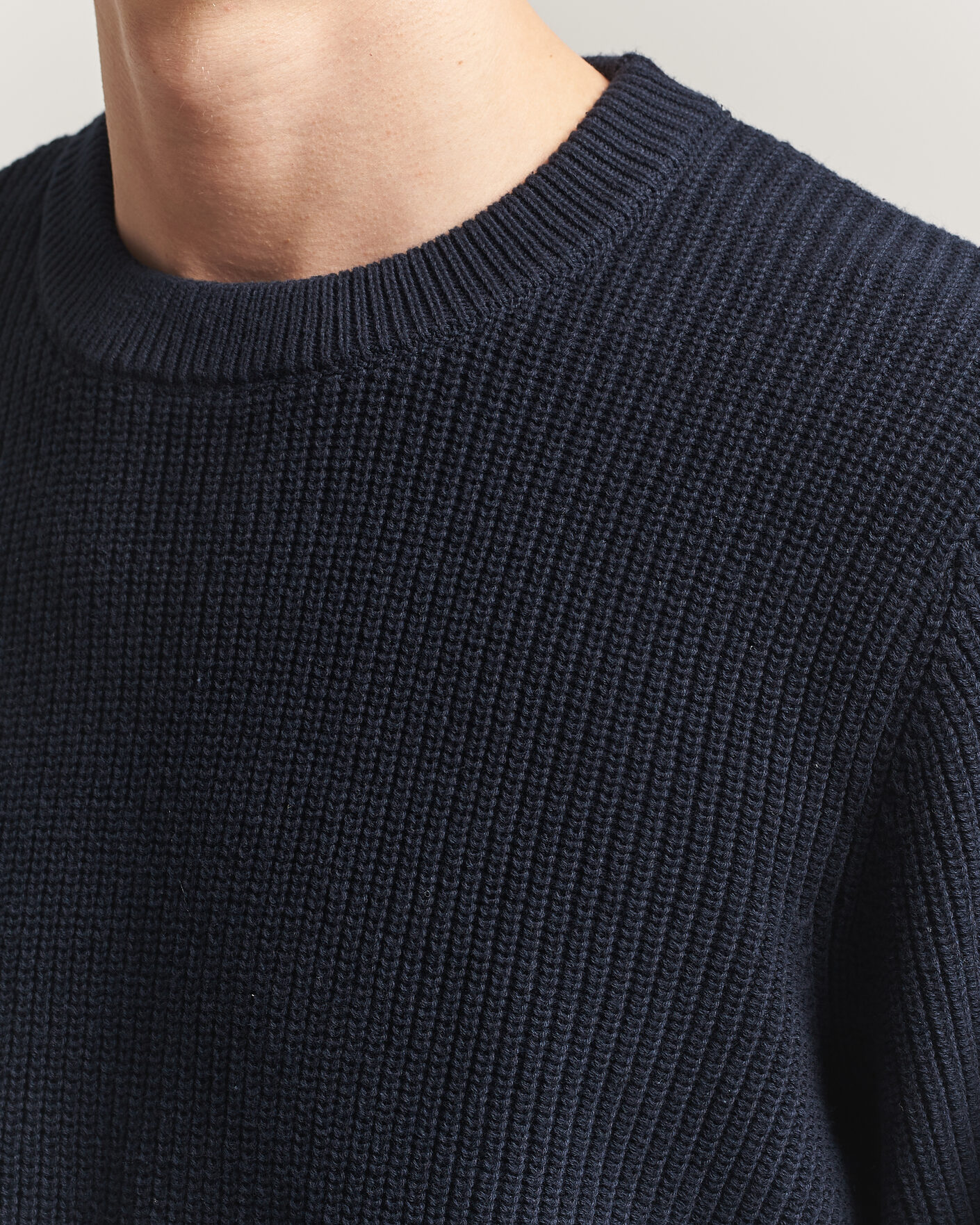 Homme | Pulls Et Tricots | LES DEUX | Garry Rib Crew Neck Knit Dark Navy