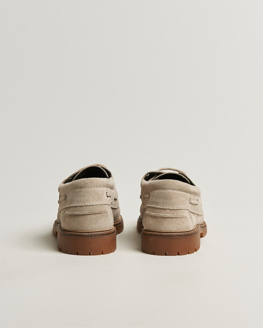 Homme | Baskets | LES DEUX | Taylor Suede Boat Shoe Light Sand
