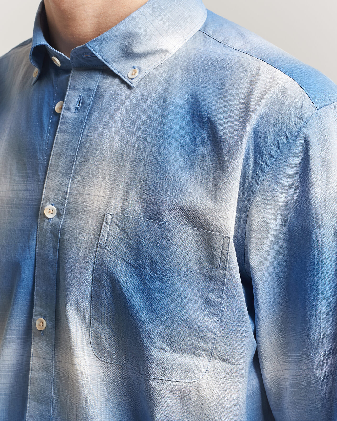 Homme | Chemises | LES DEUX | Kent Shadowcheck Shirt Palace Blue