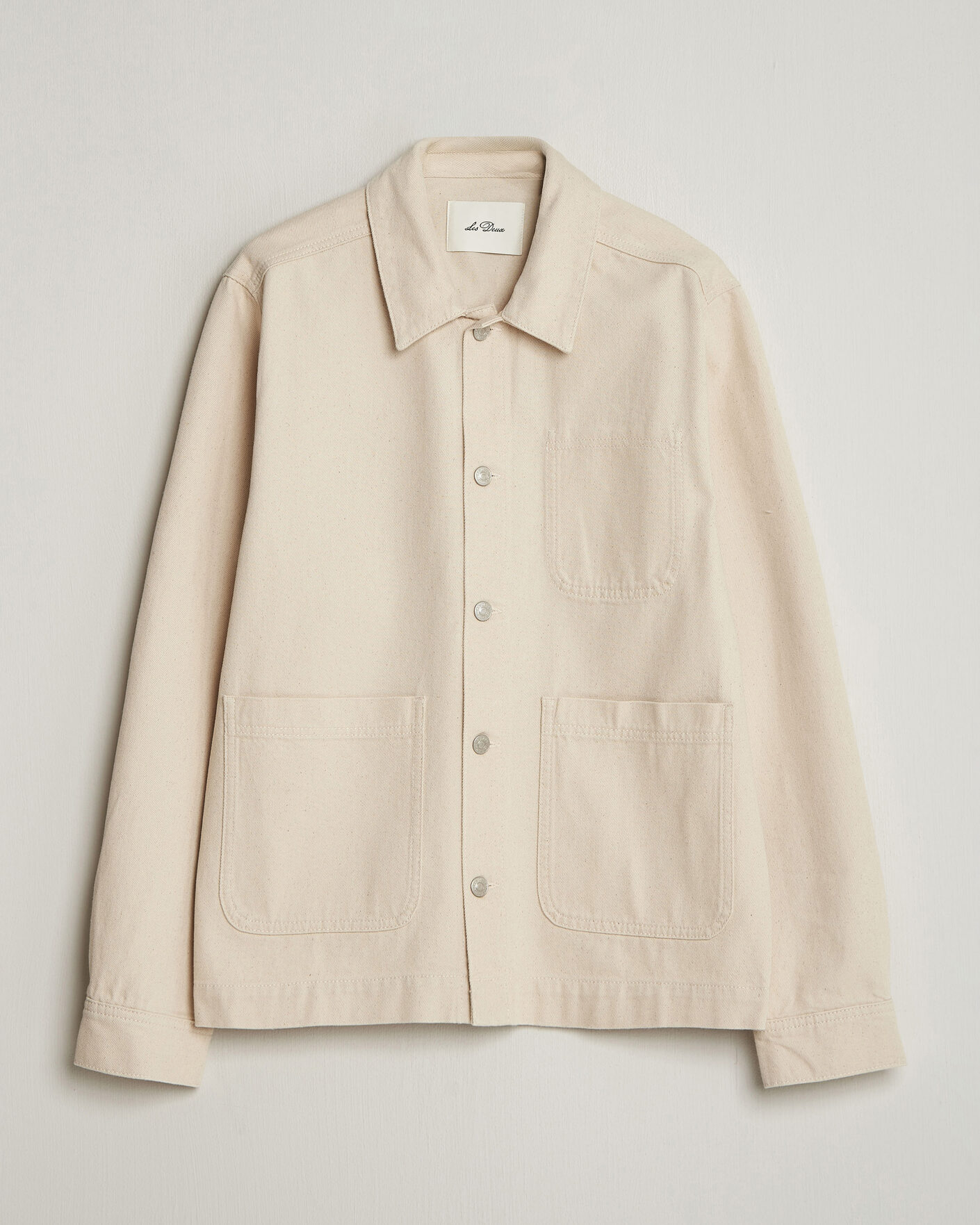 Homme | Chemises | LES DEUX | Layton Denim Overshirt Ivory