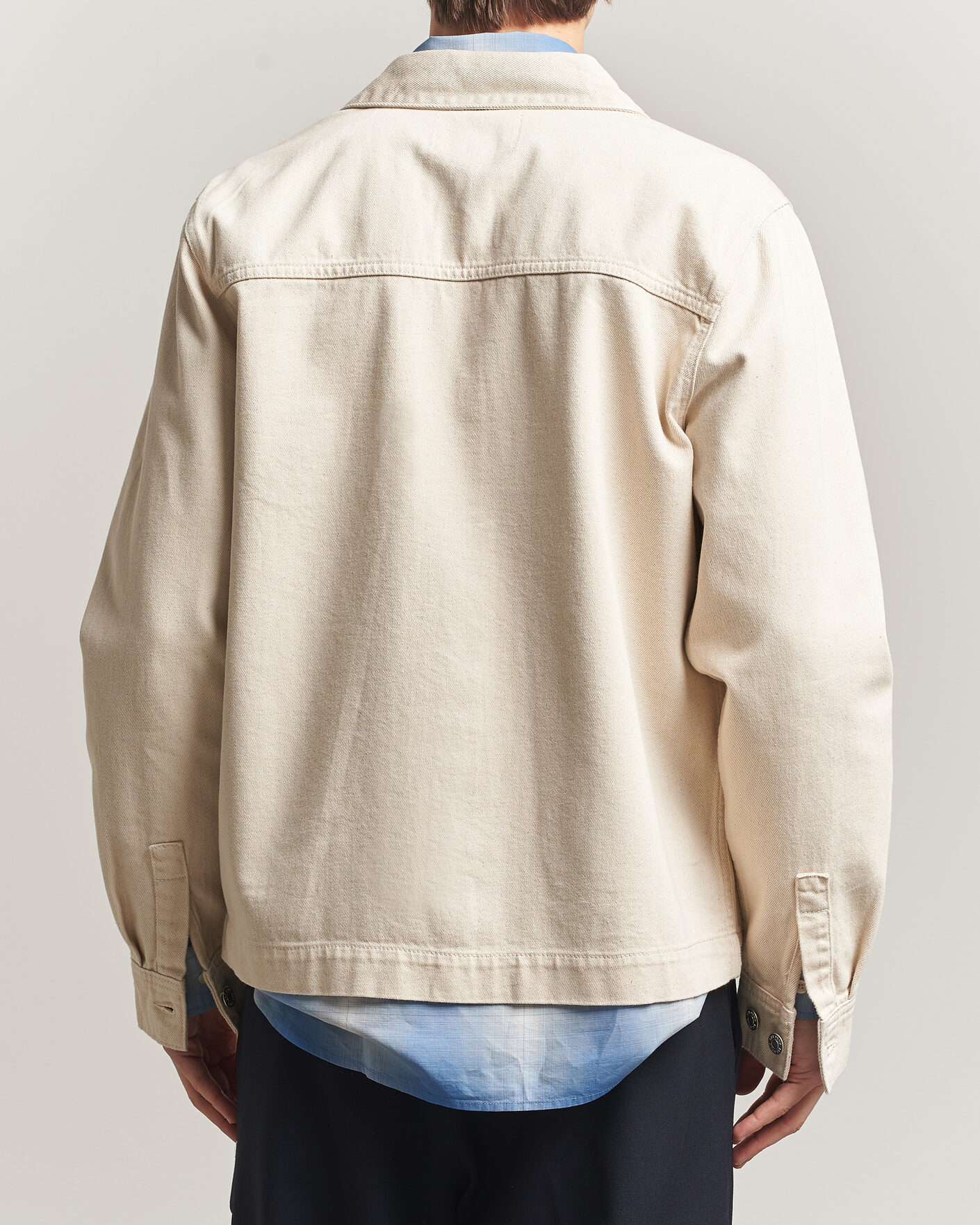 Homme | Chemises | LES DEUX | Layton Denim Overshirt Ivory