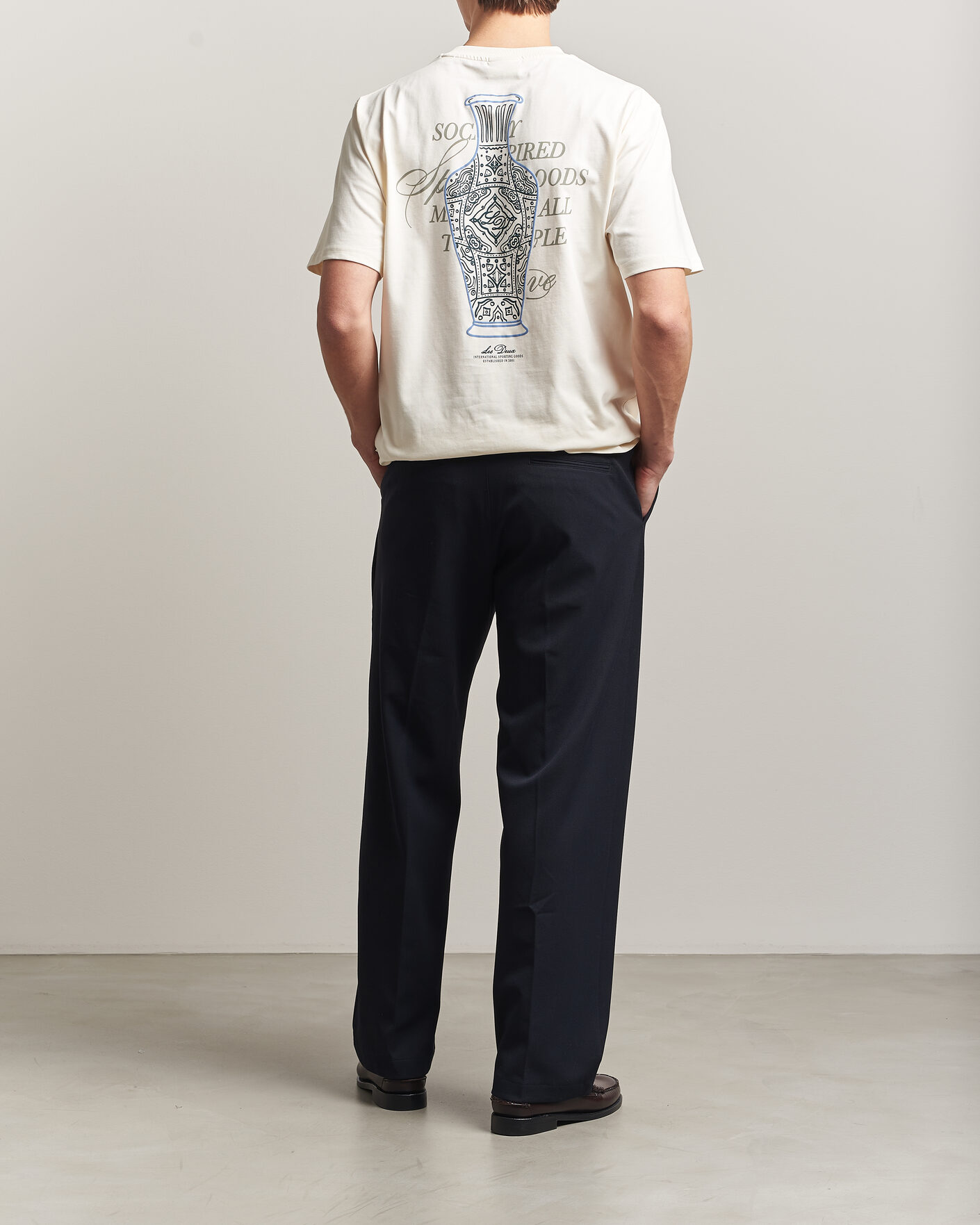 Homme | T-shirts | LES DEUX | Ben Faience T-Shirt Eggnog White