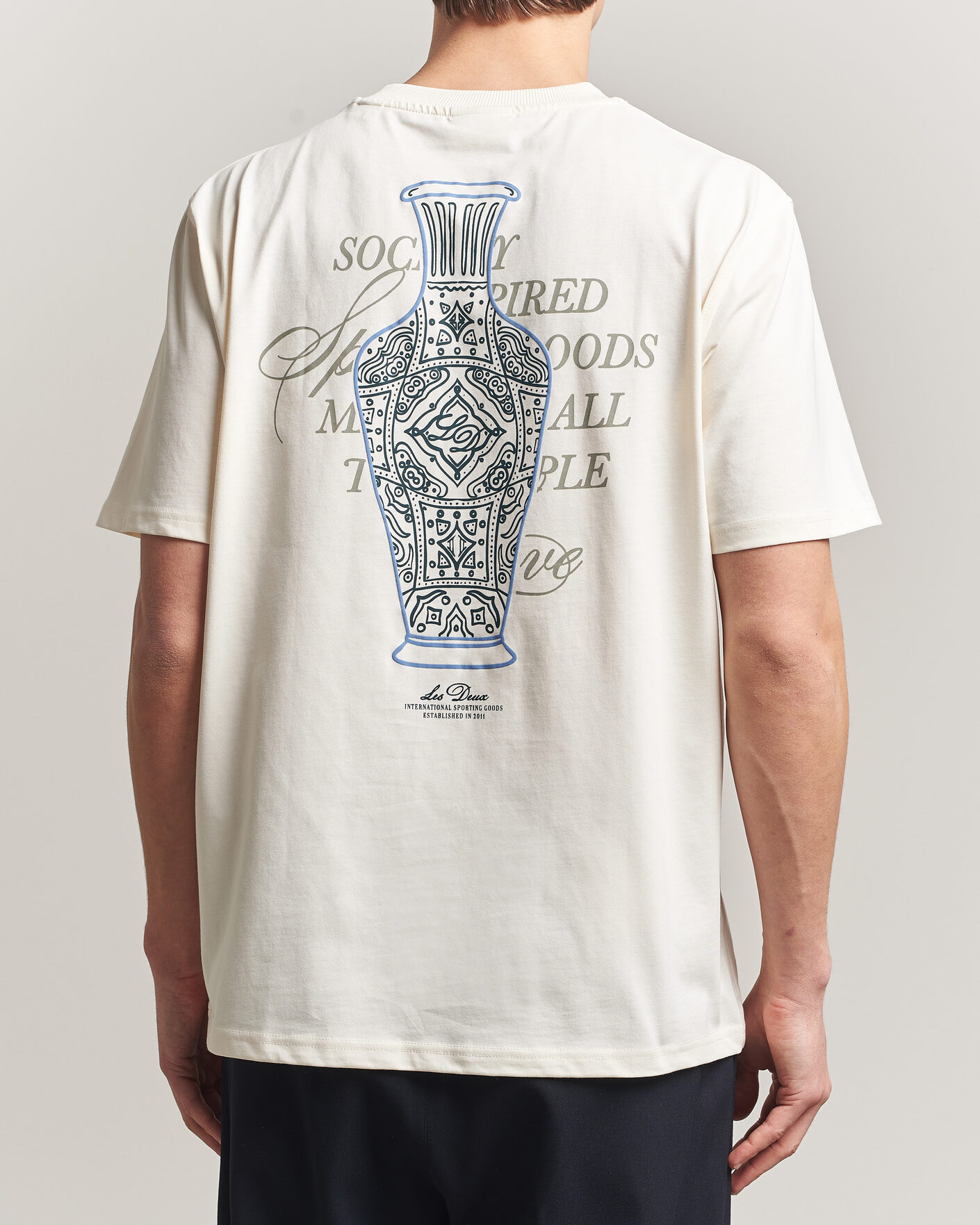 Homme | T-shirts | LES DEUX | Ben Faience T-Shirt Eggnog White