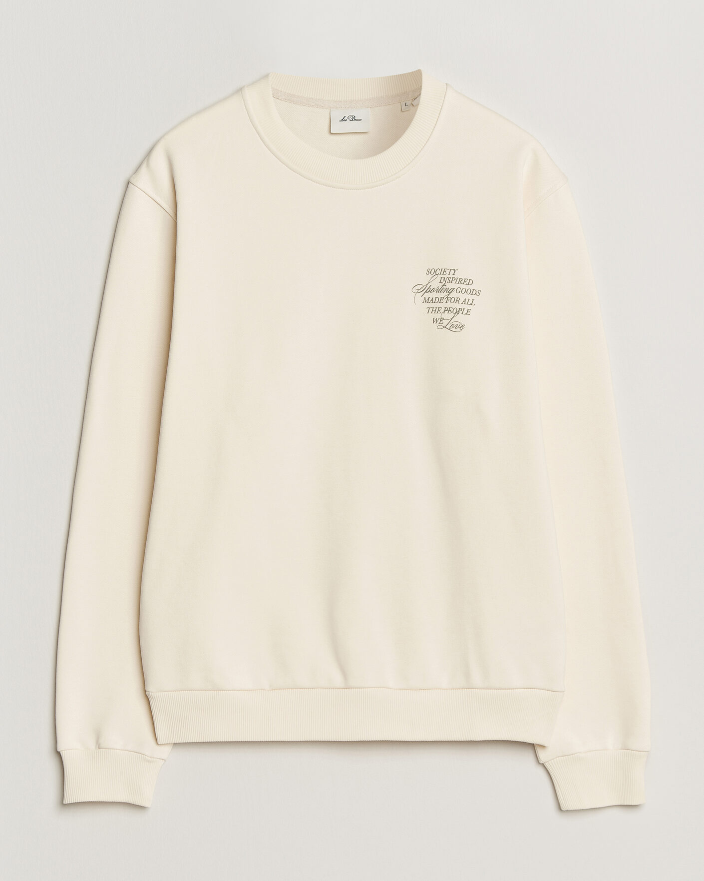 Homme | Pulls Et Tricots | LES DEUX | Ben Faience Sweatshirt Eggnog White