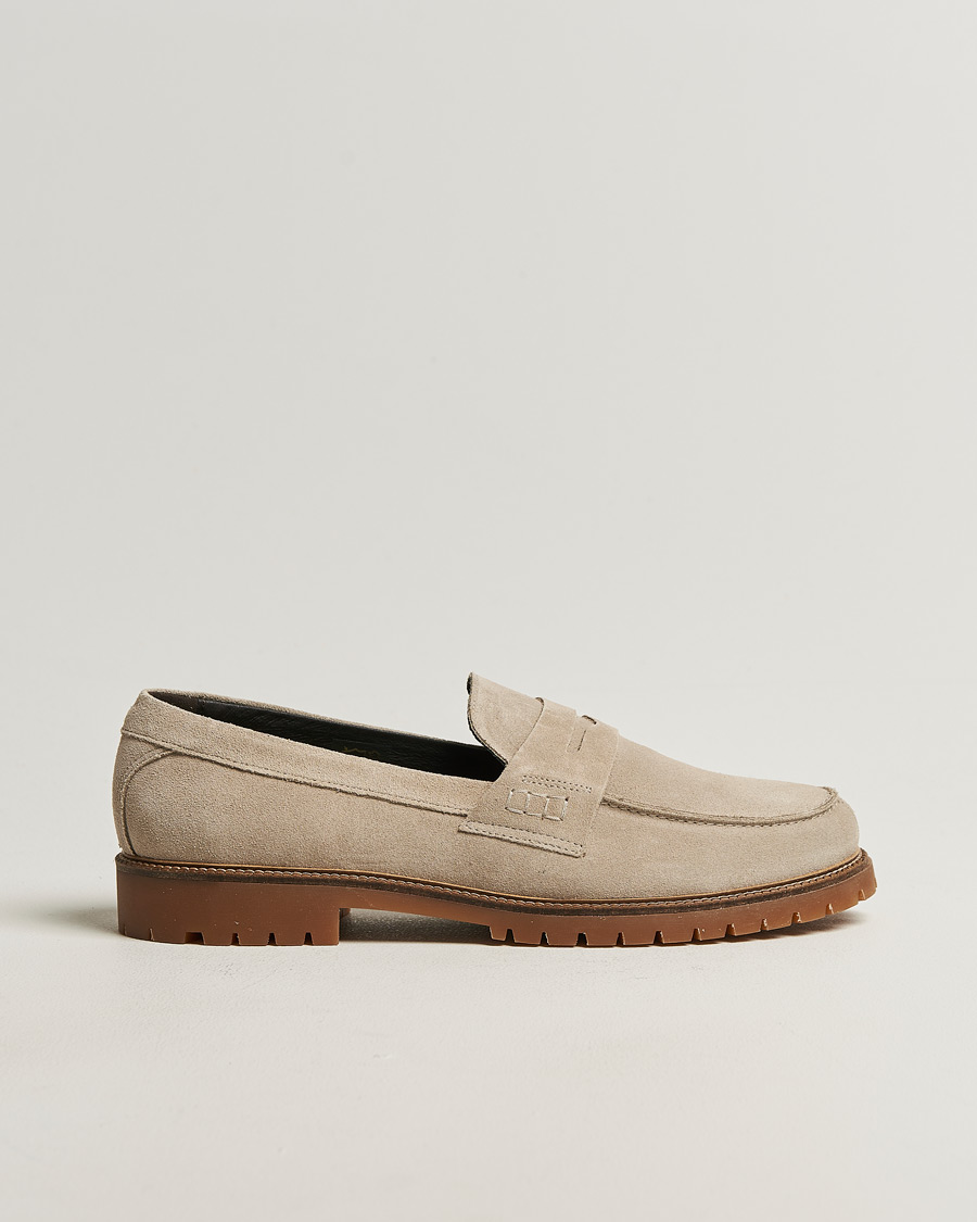 Homme | Loafers | LES DEUX | Taylor Suede Loafers Light Sand