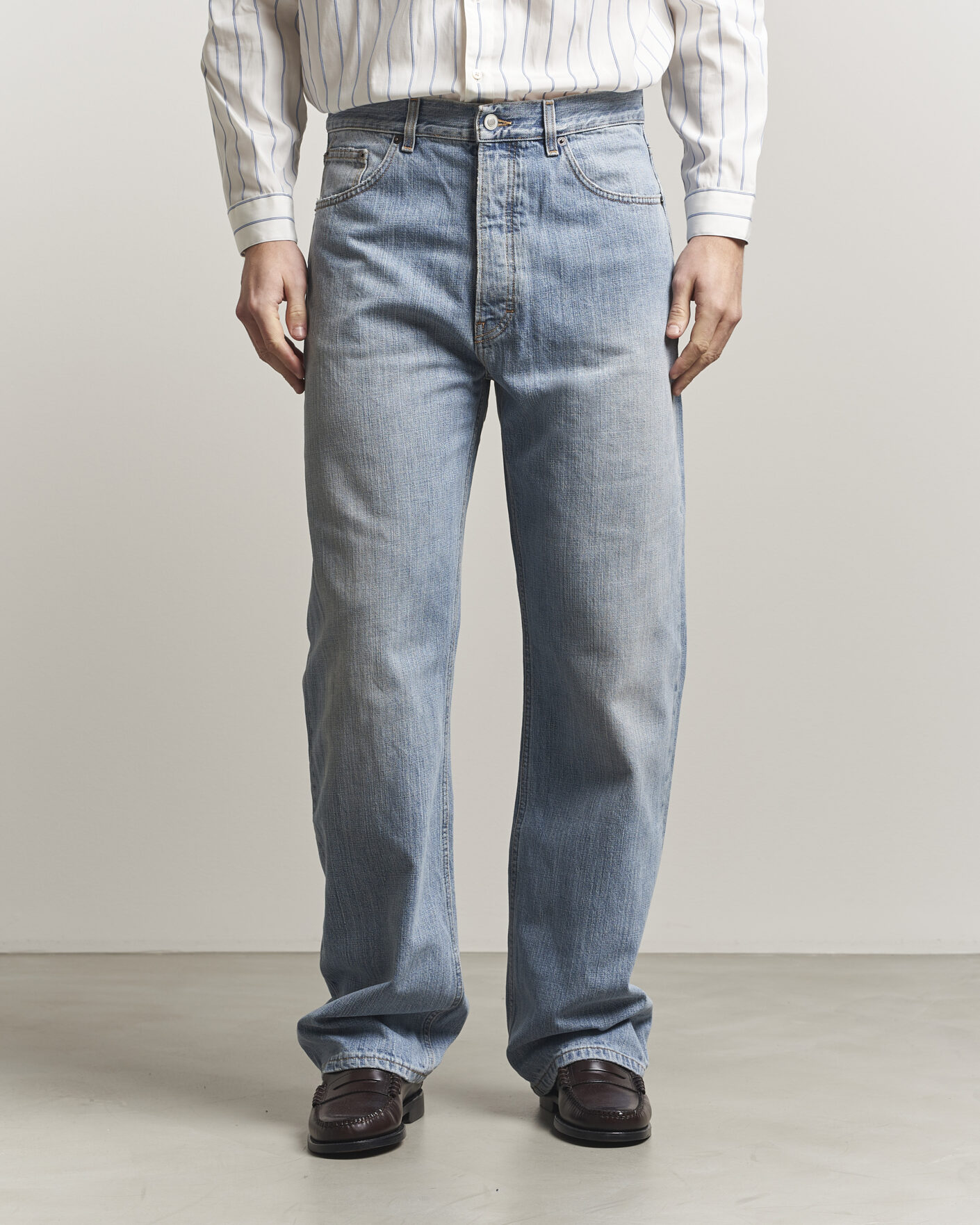 Homme | Jeans | Jeanerica | VM009 Vega Jeans Light Blue Righe