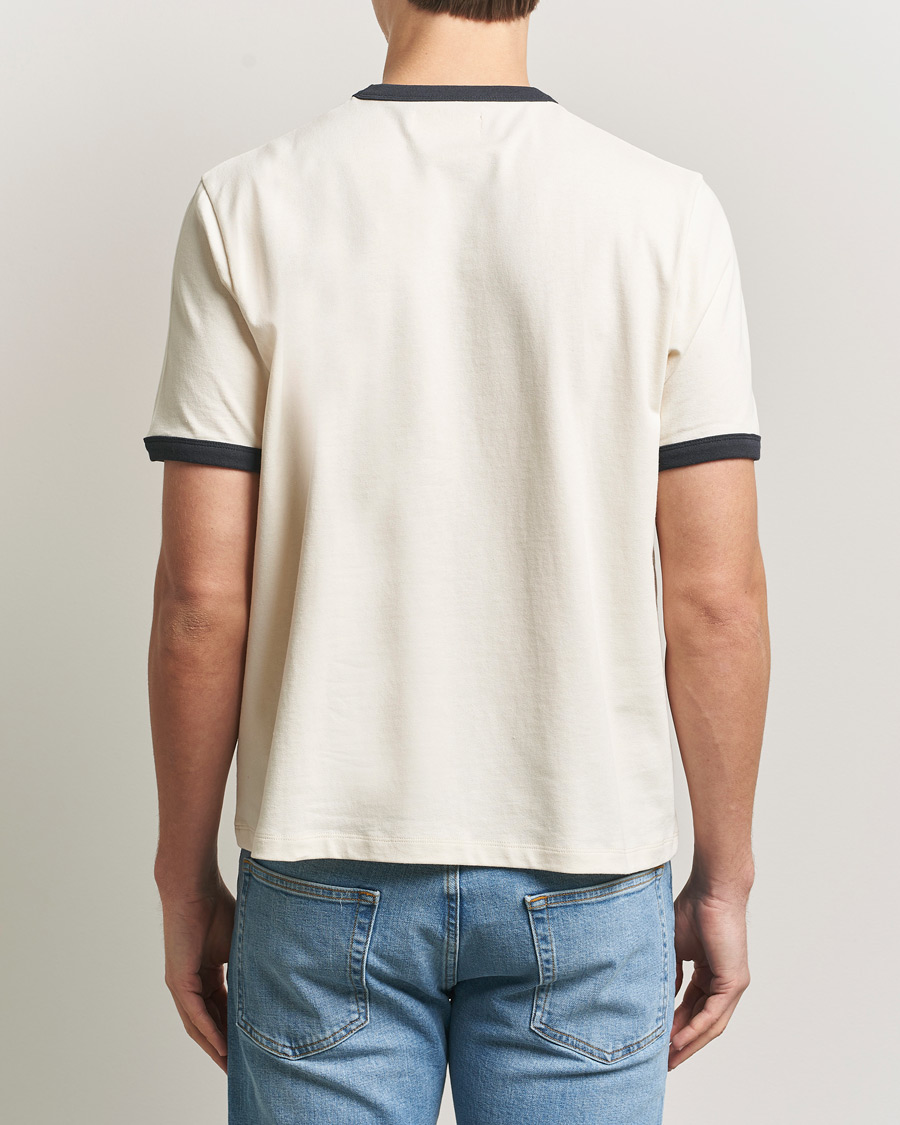 Homme | T-shirts | Jeanerica | Ringer Crew Neck T-Shirt Off White