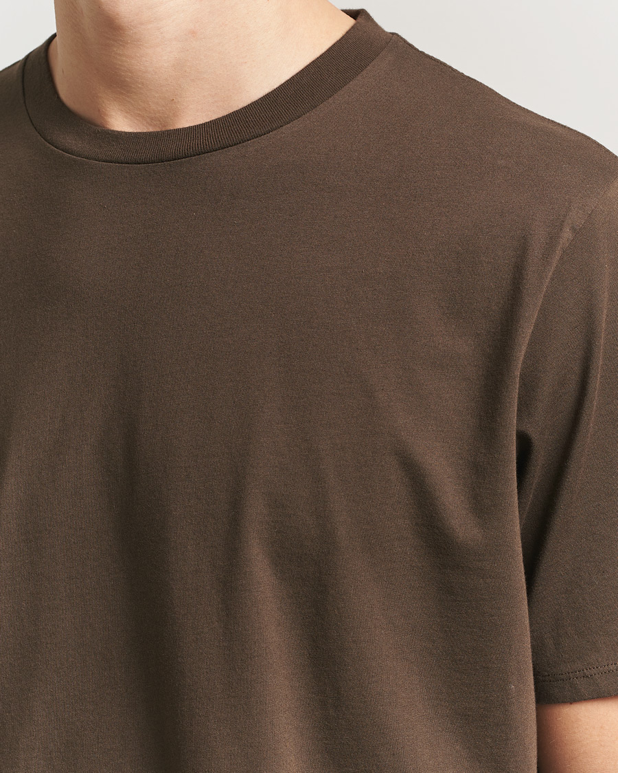 Homme | T-shirts | Jeanerica | Delon Crew Neck T-Shirt Brown