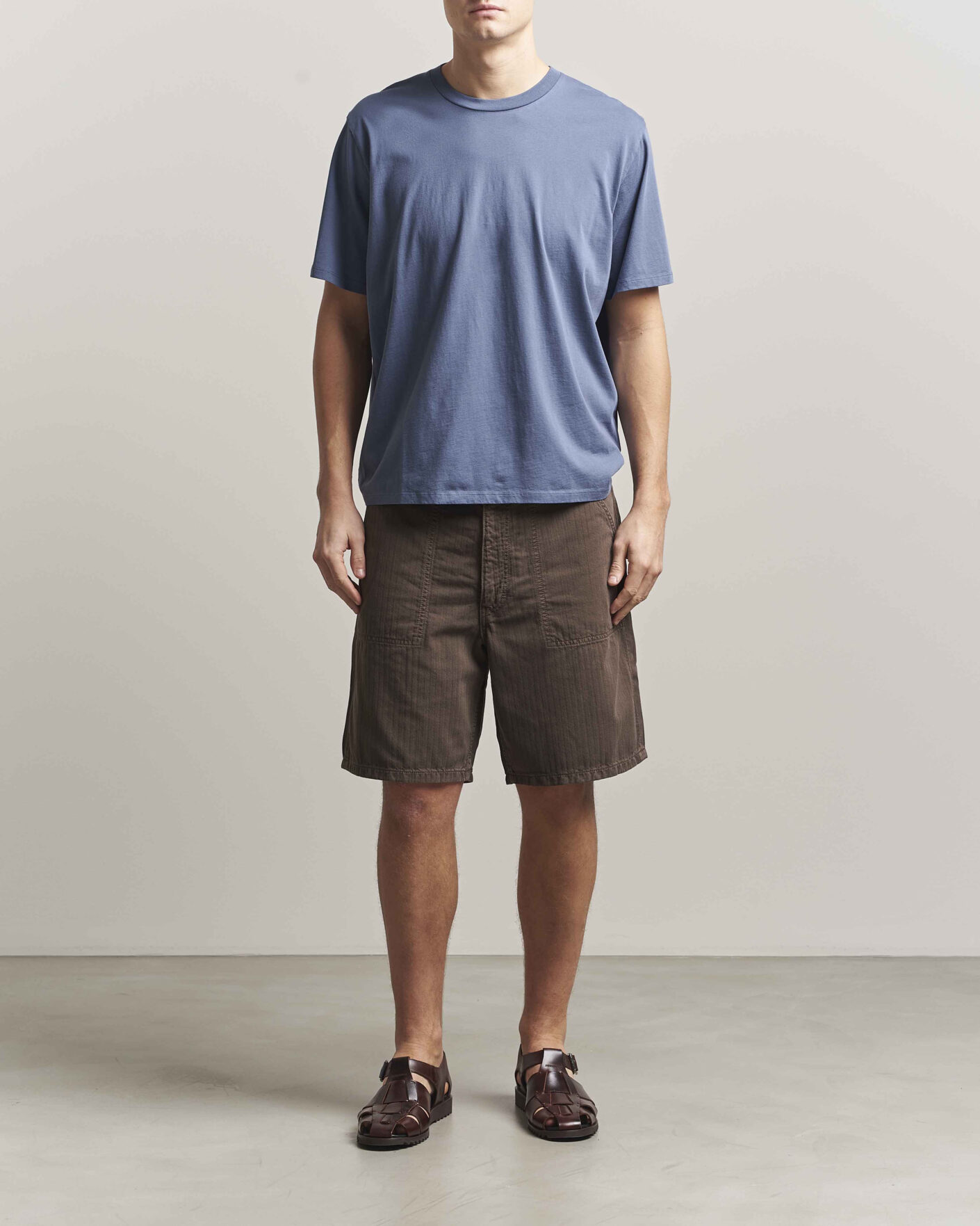 Homme | T-shirts | Jeanerica | Delon Crew Neck T-Shirt Blue