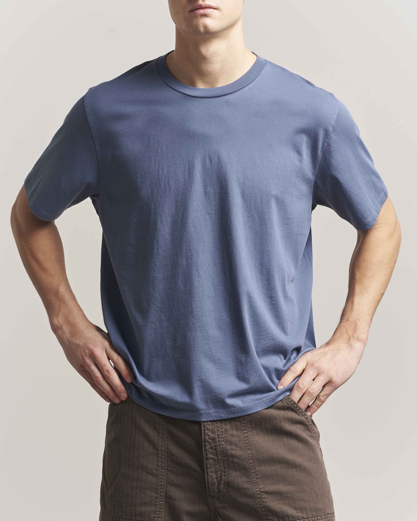 Homme | T-shirts | Jeanerica | Delon Crew Neck T-Shirt Blue