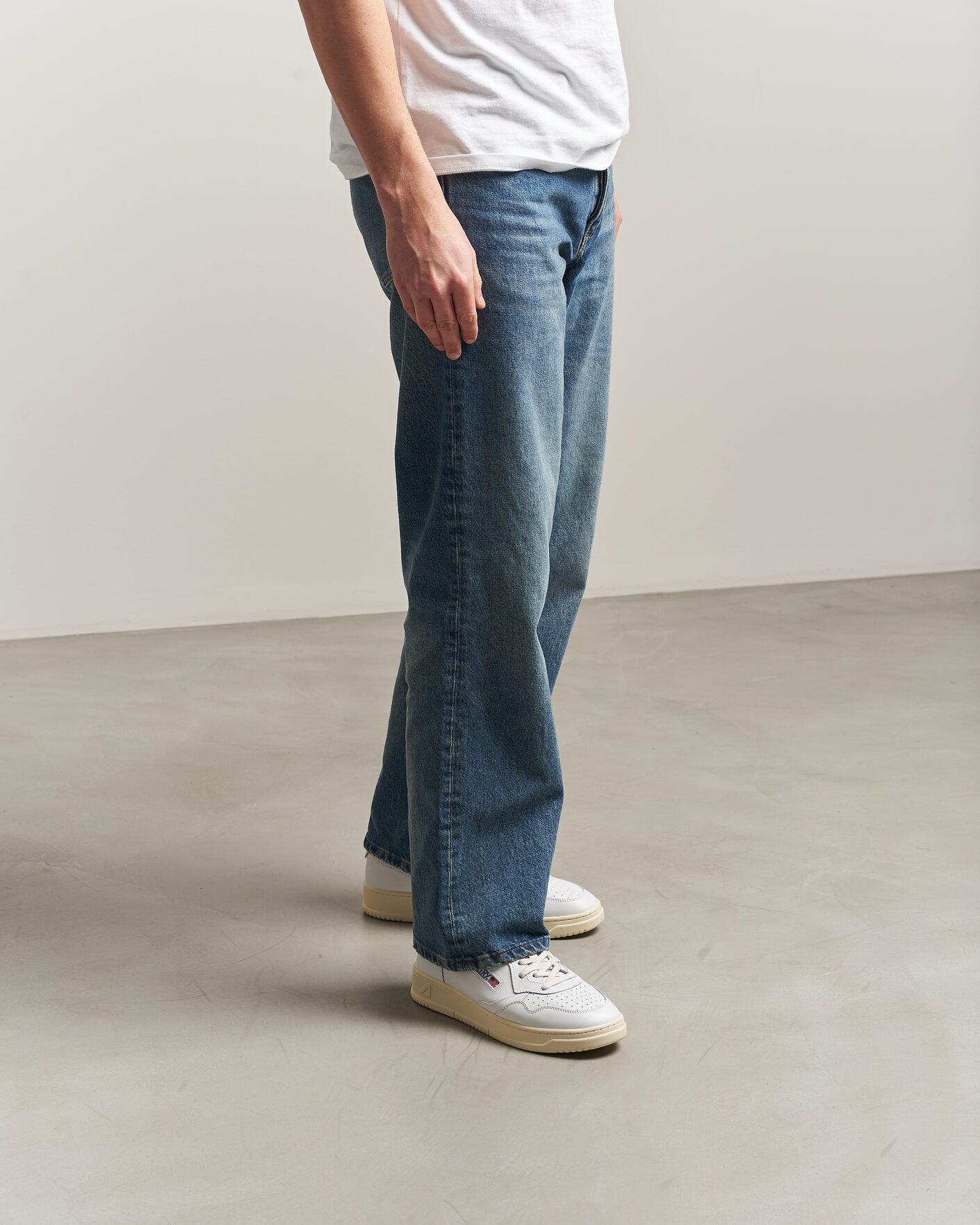 Homme | Baskets | Autry | Medalist Low Sneaker White/Lemon Meringue