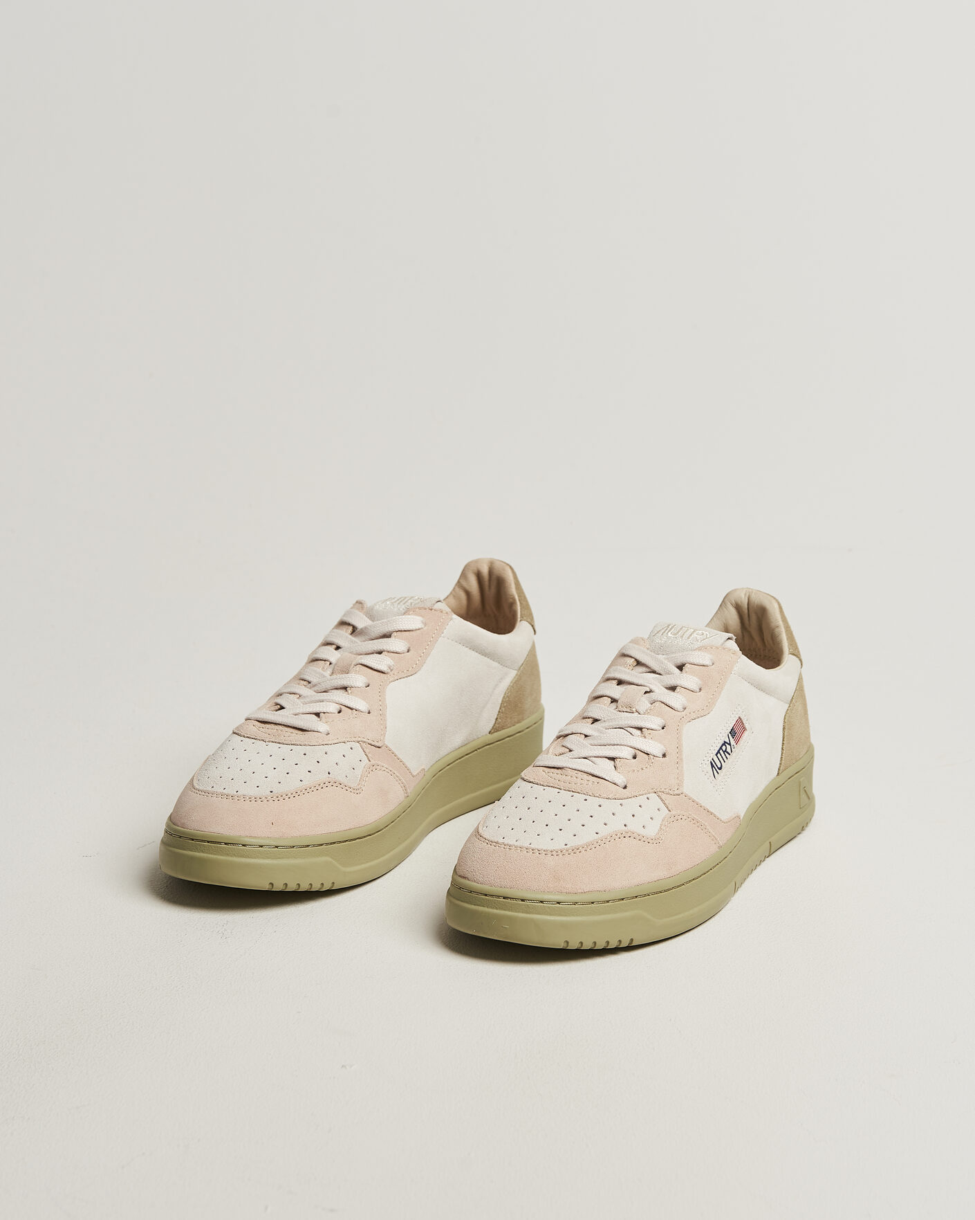Homme | Baskets | Autry | Medalist Low Sneaker Green/White/Sand