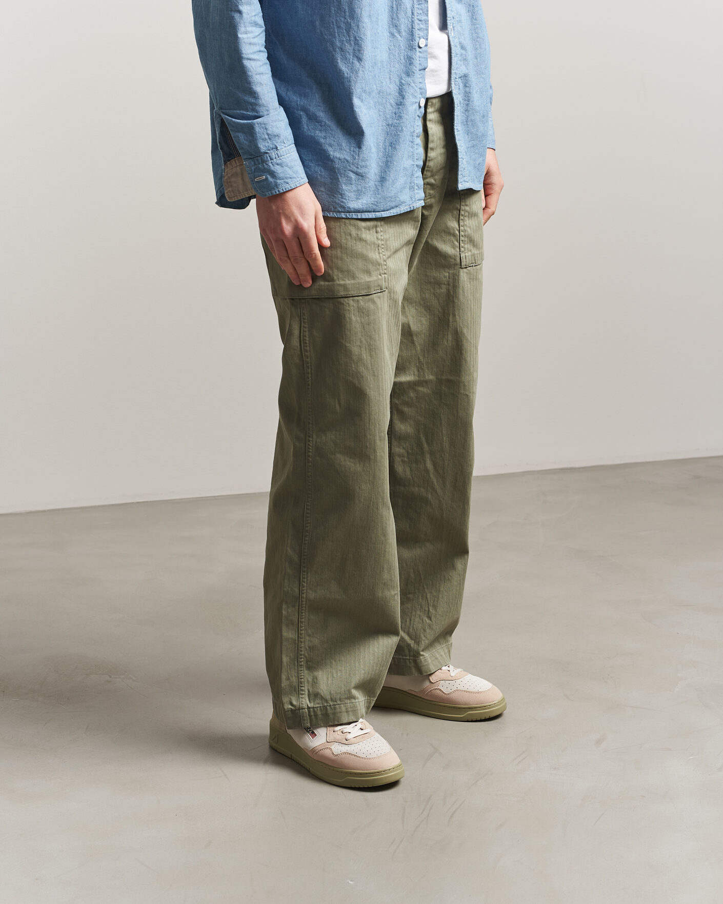 Homme | Baskets | Autry | Medalist Low Sneaker Green/White/Sand