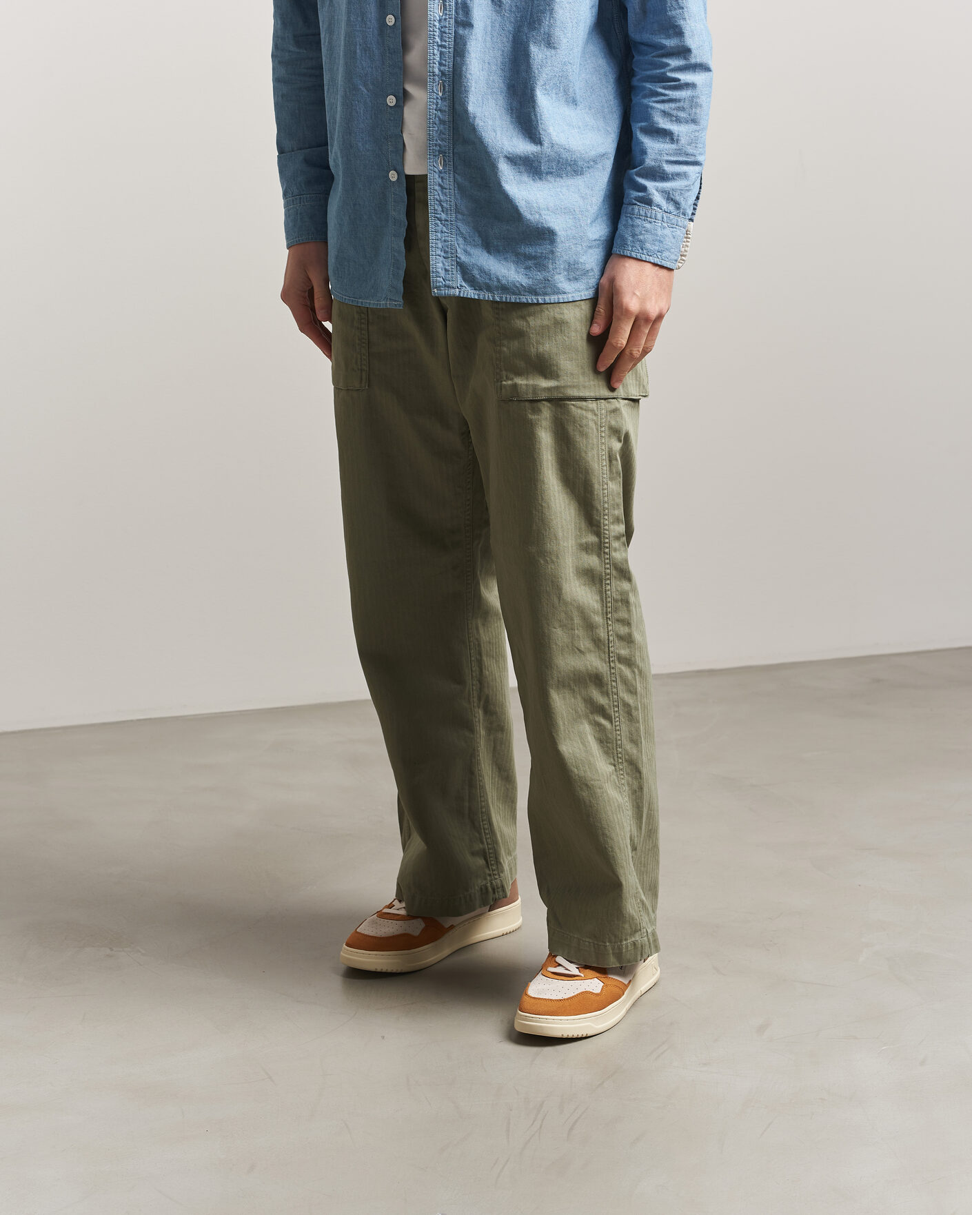 Homme | Baskets | Autry | Medalist Low Suede Mix Sneaker Antilop/White/Brown