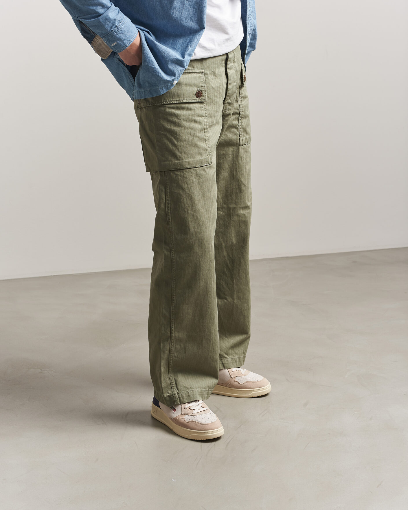 Homme | Baskets | Autry | Medalist Low Suede Mix Sneaker Blue/White/Sand