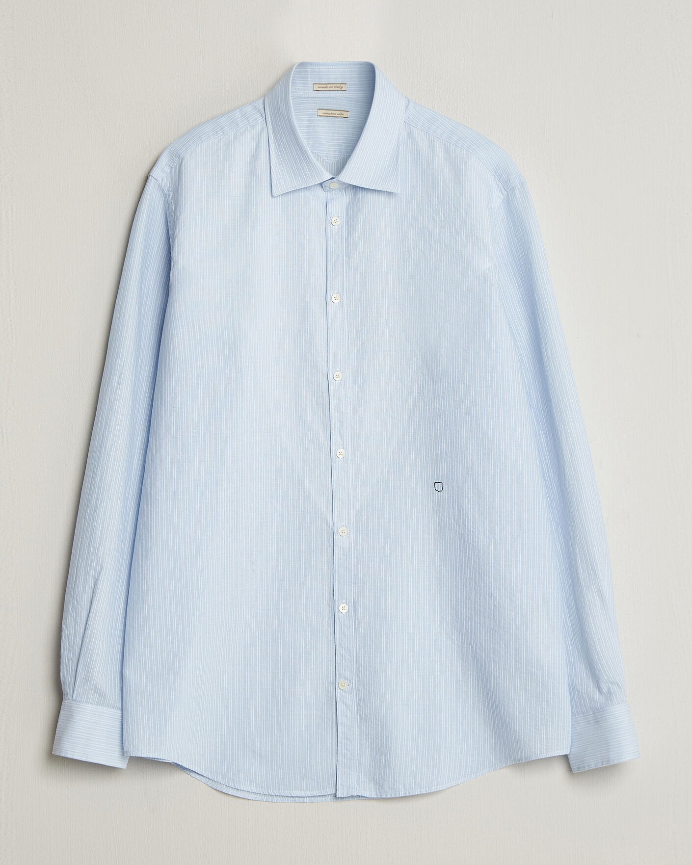 Homme | Chemises | Massimo Alba | Genova Striped Shirt Sky Blue