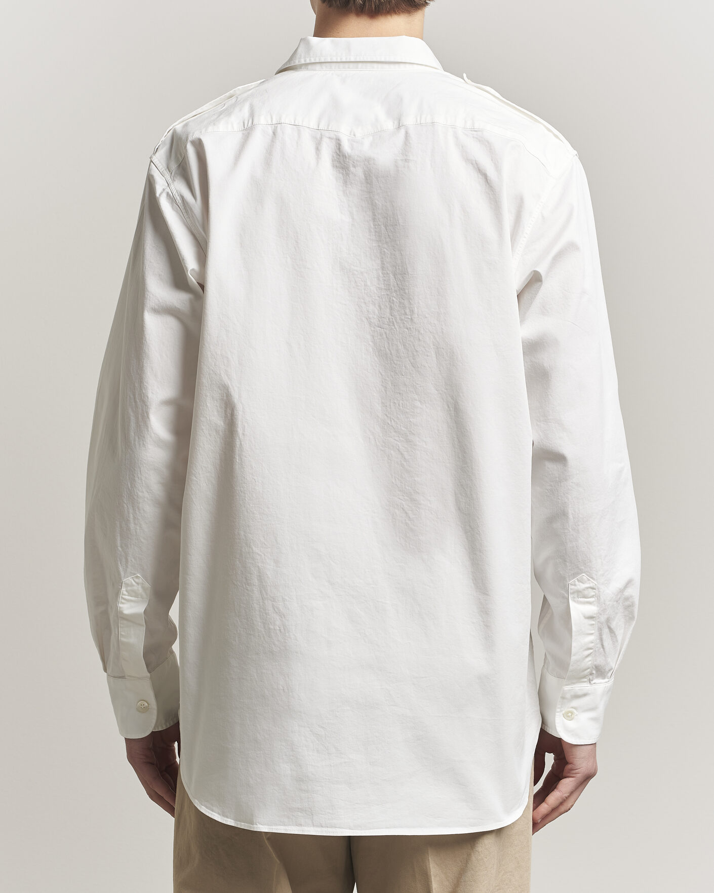 Homme | Chemises | Massimo Alba | Army Double Pocket Shirt White