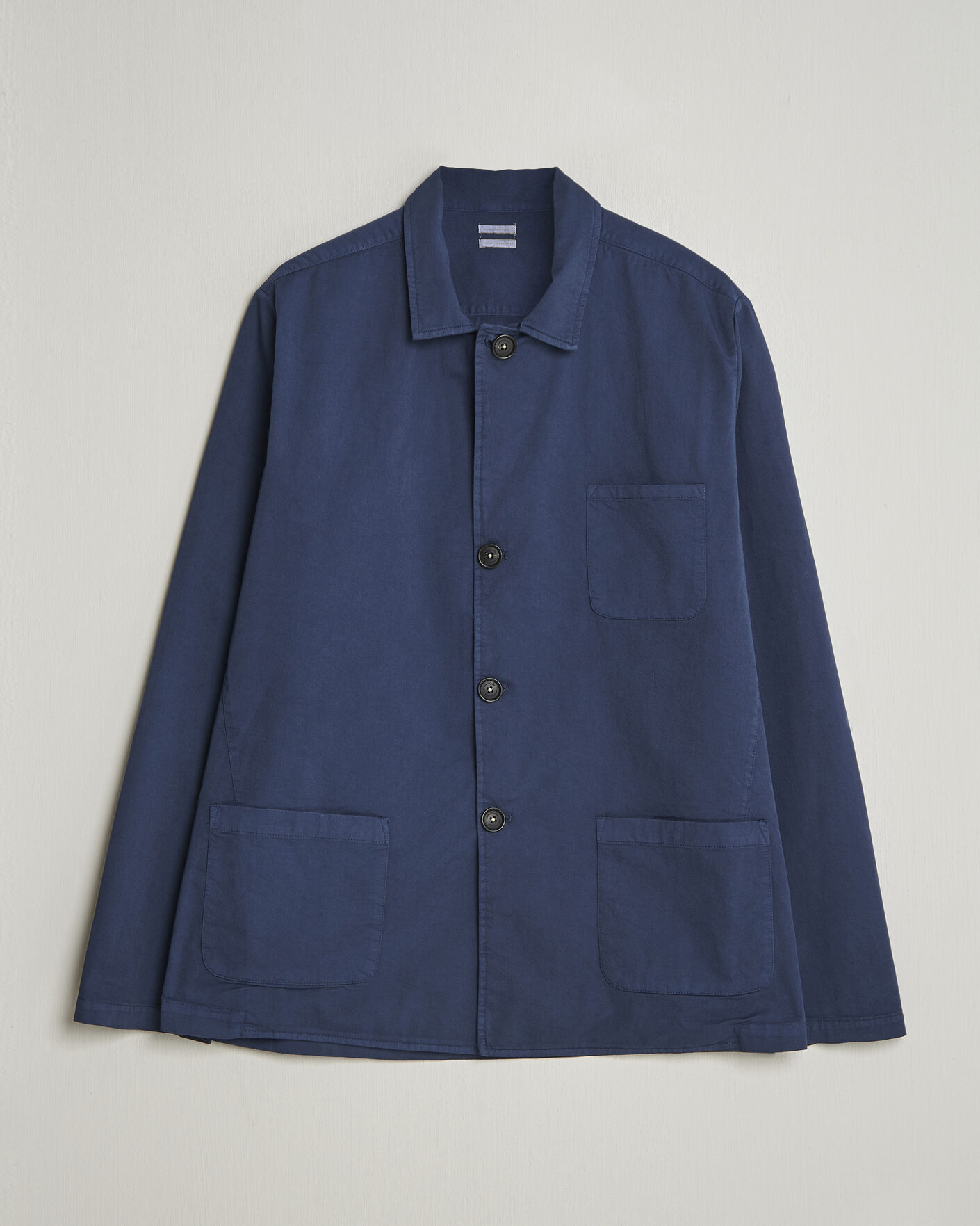 Homme | Manteaux Et Vestes | Massimo Alba | Florida Cotton Shirt Jacket Midnight Blue