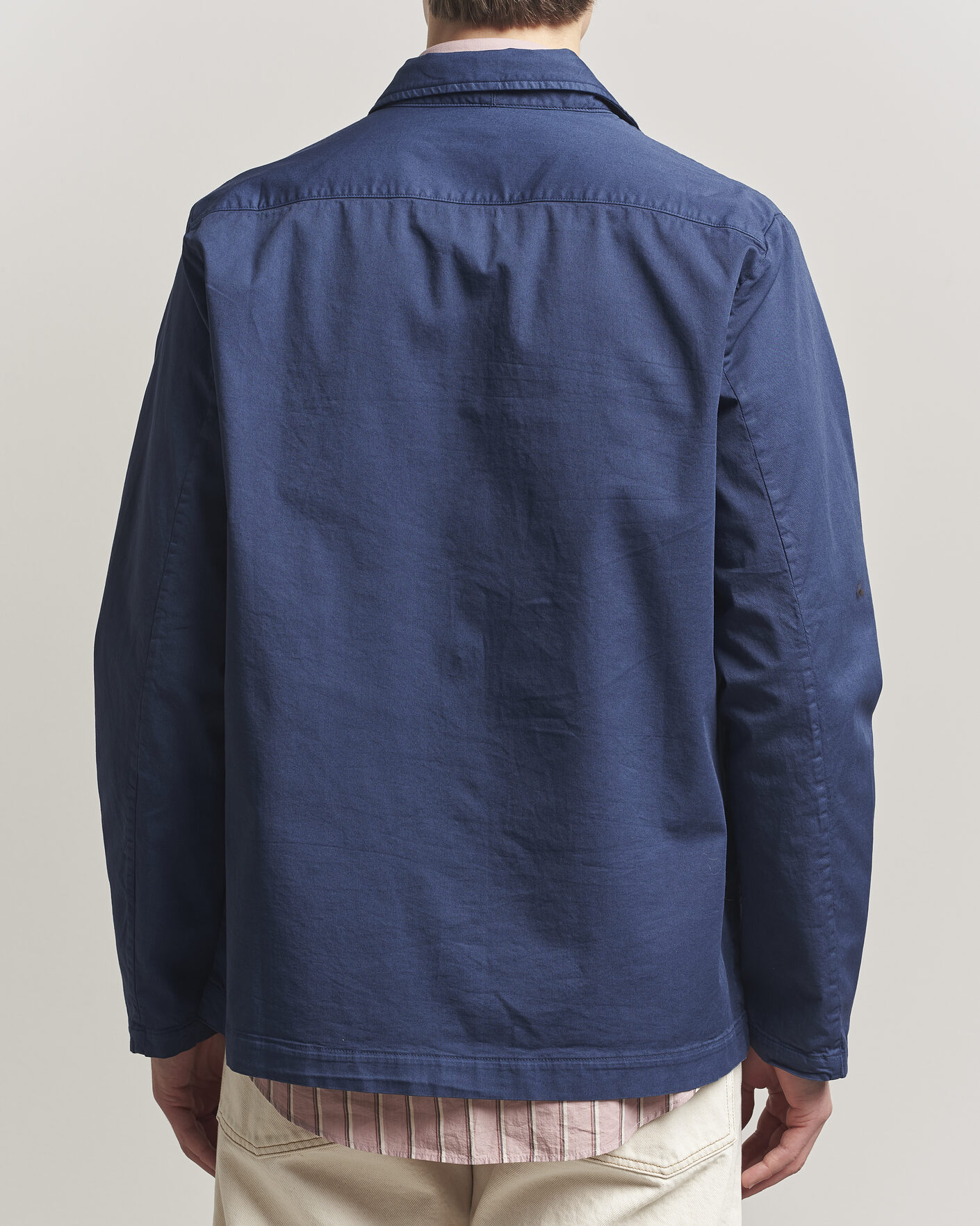 Homme | Manteaux Et Vestes | Massimo Alba | Florida Cotton Shirt Jacket Midnight Blue