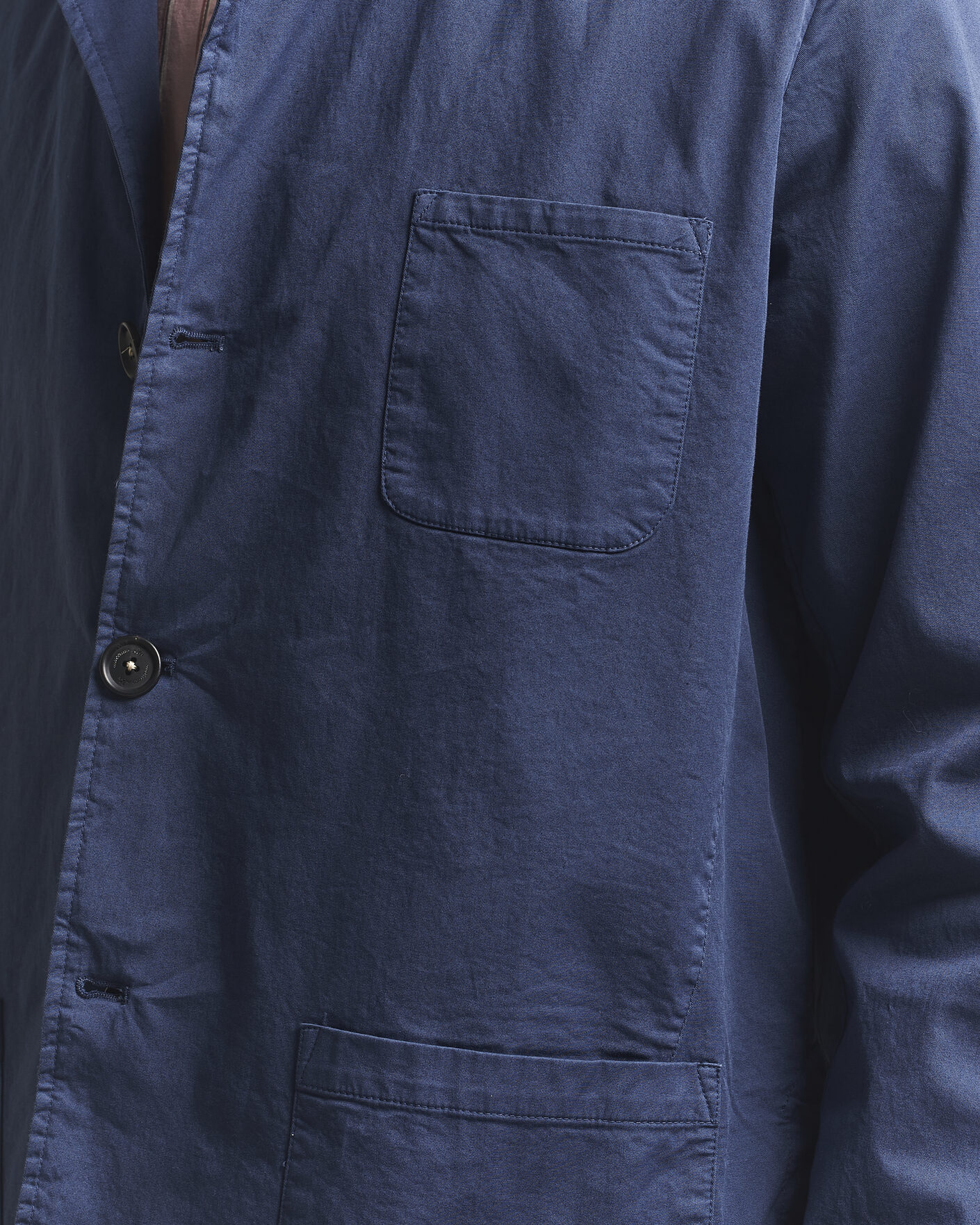 Homme | Manteaux Et Vestes | Massimo Alba | Florida Cotton Shirt Jacket Midnight Blue