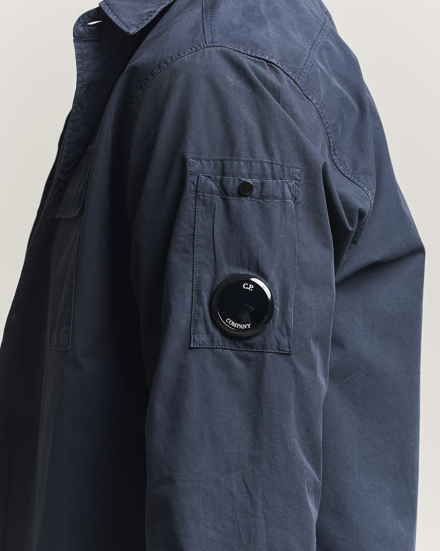 Homme | Chemises | C.P. Company | Organic Gabardine Pocket Shirt Navy