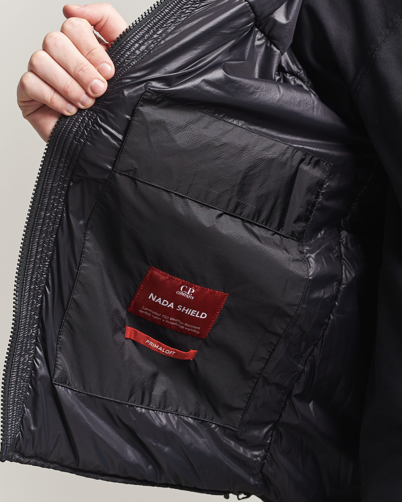 Homme | Manteaux Et Vestes | C.P. Company | Nada Shield Primaloft Padded Hood Jacket Black