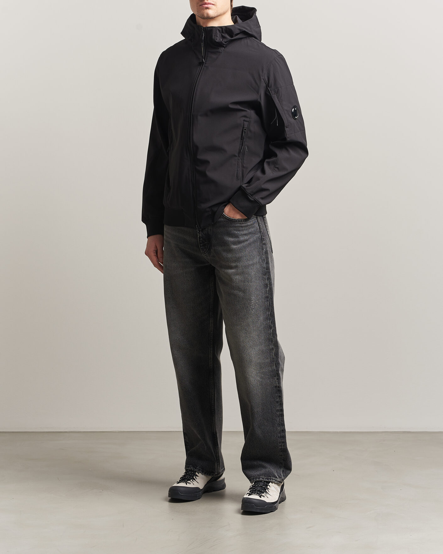 Homme | Manteaux Et Vestes | C.P. Company | Shell R Hooded Jacket Black