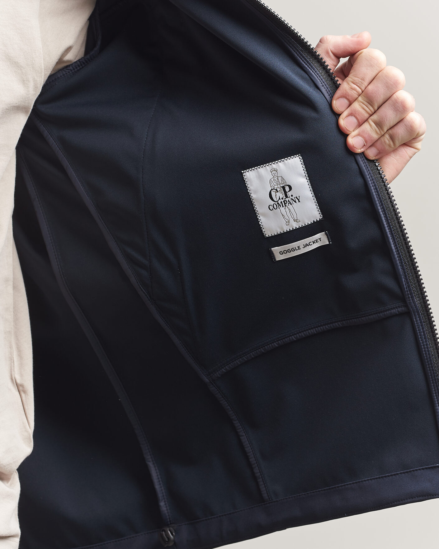 Homme | Manteaux Et Vestes | C.P. Company | Shell-R Goggle Hood Jacket Navy