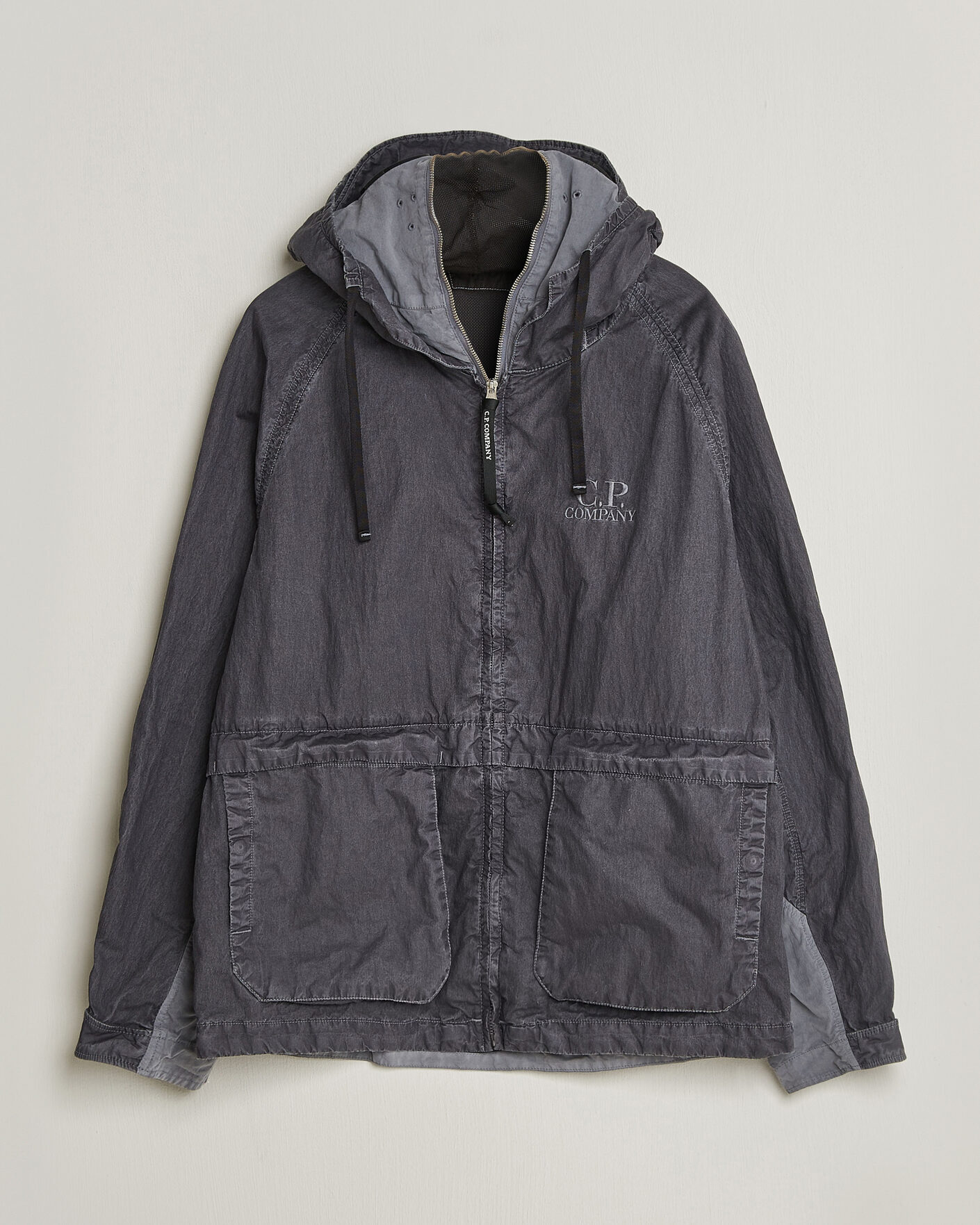 Homme | Manteaux Et Vestes | C.P. Company | 50 Fili Wax Hood Jacket Black