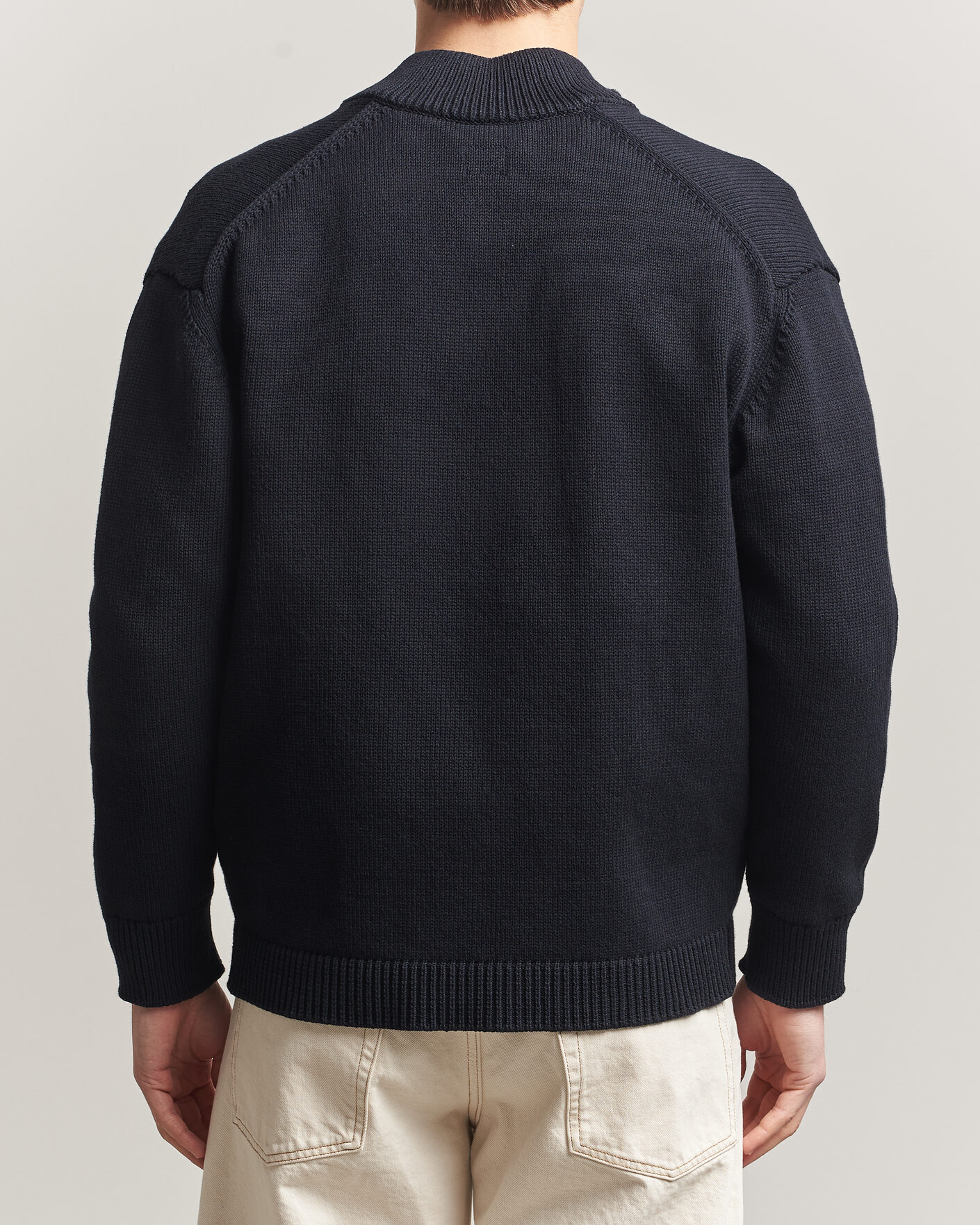 Homme | Pulls Et Tricots | C.P. Company | Cotton Mix 2 in 1 Knitted Sweater Navy