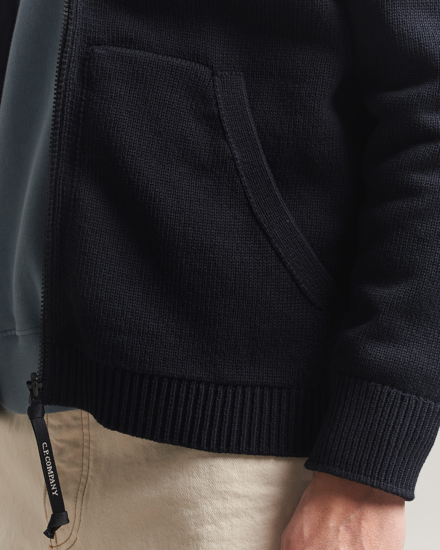 Homme | Pulls Et Tricots | C.P. Company | Cotton Mix 2 in 1 Knitted Sweater Navy