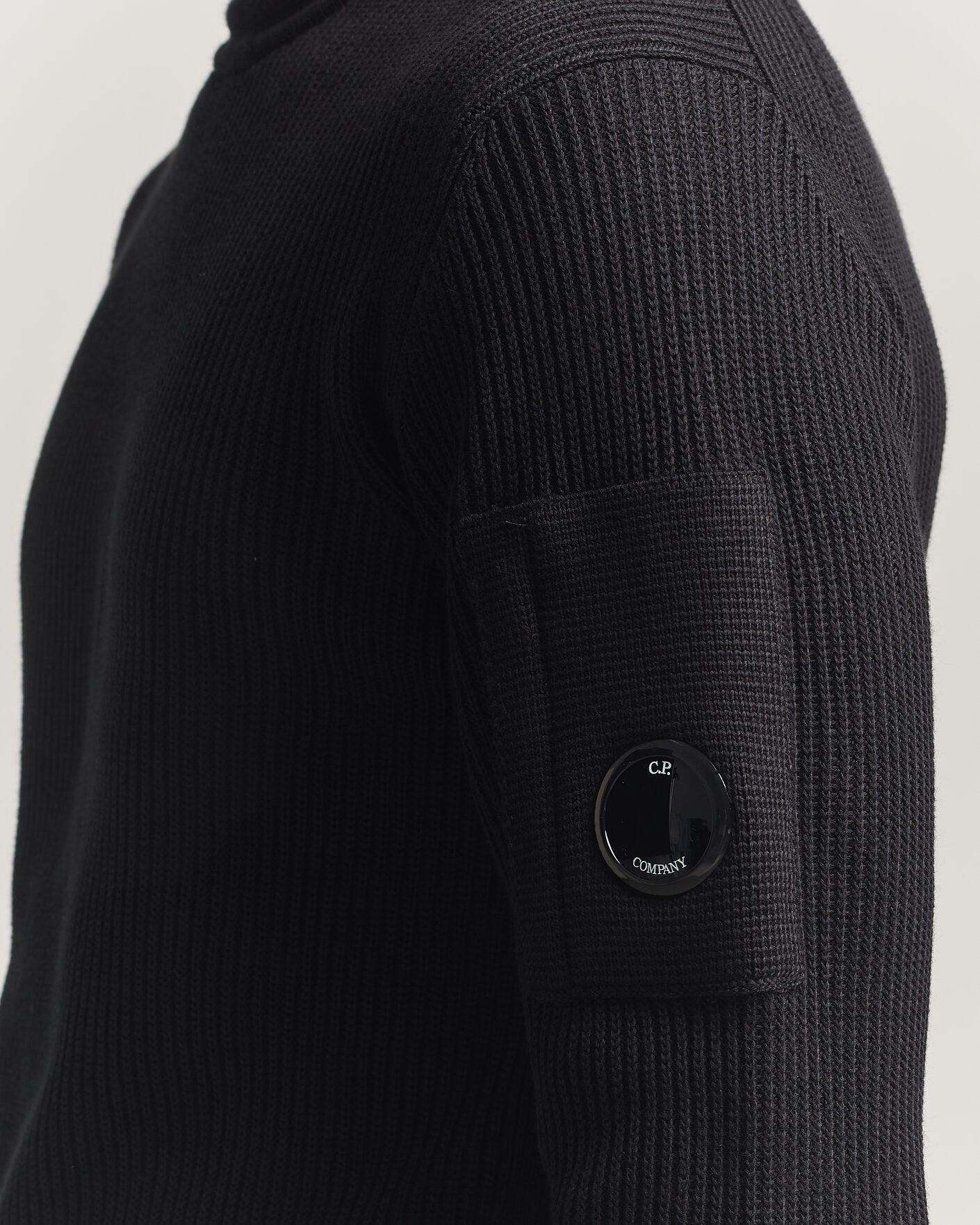 Homme | Pulls Et Tricots | C.P. Company | Sea Island Knitted Cotton Crewneck Black