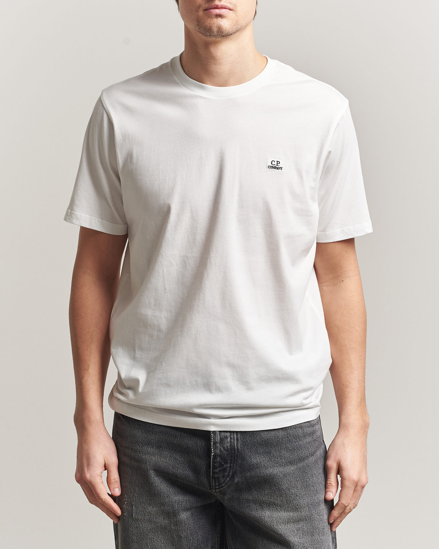 Homme | T-shirts | C.P. Company | Short Sleeve Small Logo T-Shirt White