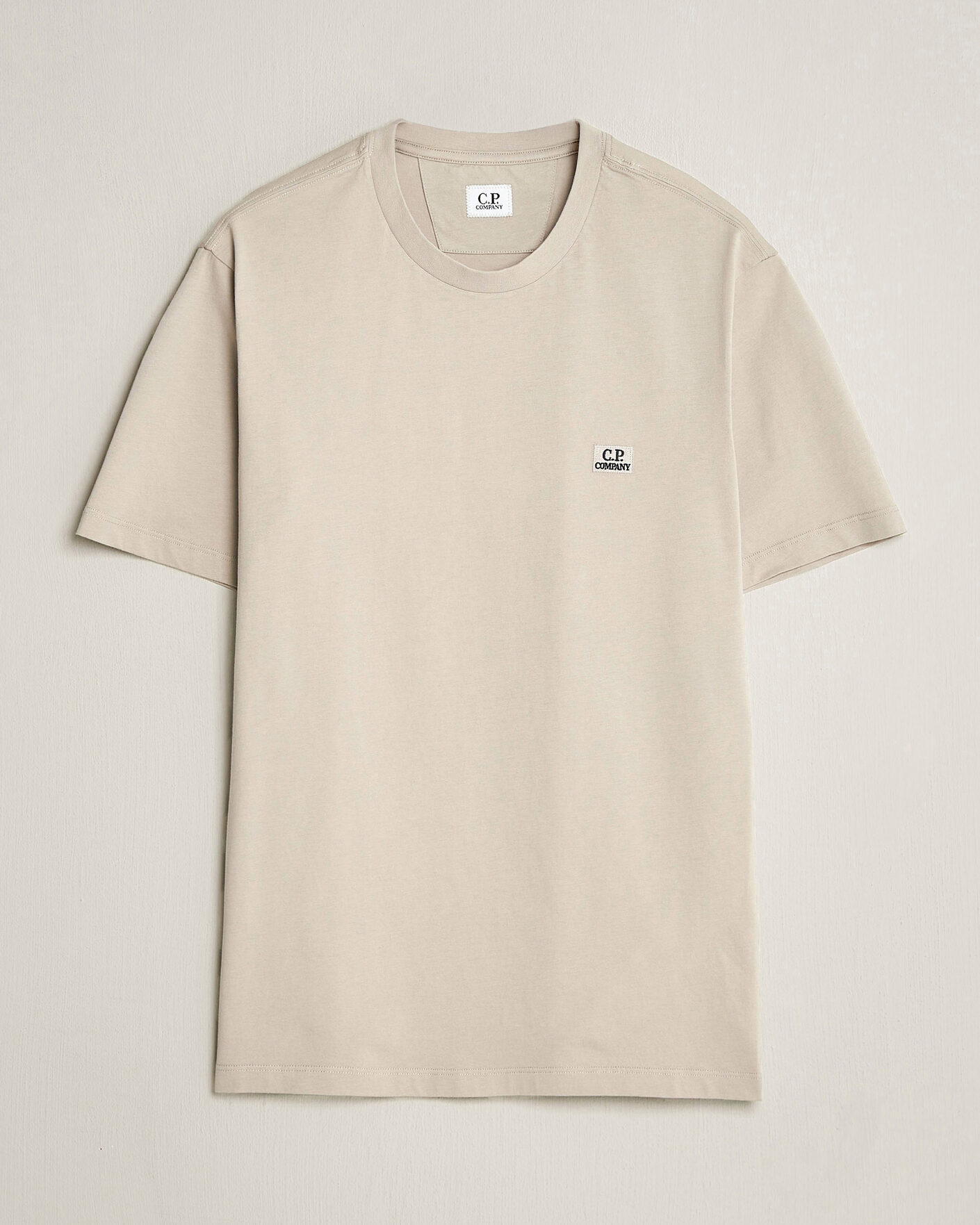 Homme | T-shirts | C.P. Company | Short Sleeve Small Logo T-Shirt Light Grey
