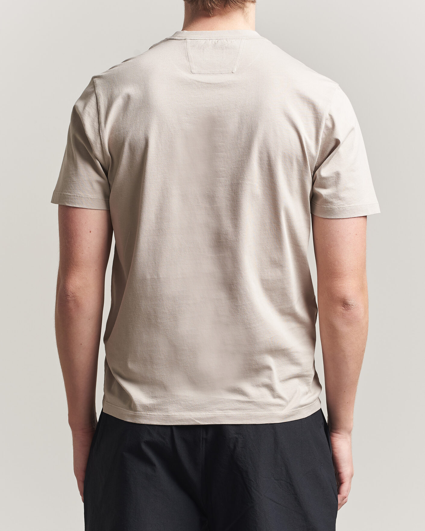 Homme | T-shirts | C.P. Company | Short Sleeve Small Logo T-Shirt Light Grey
