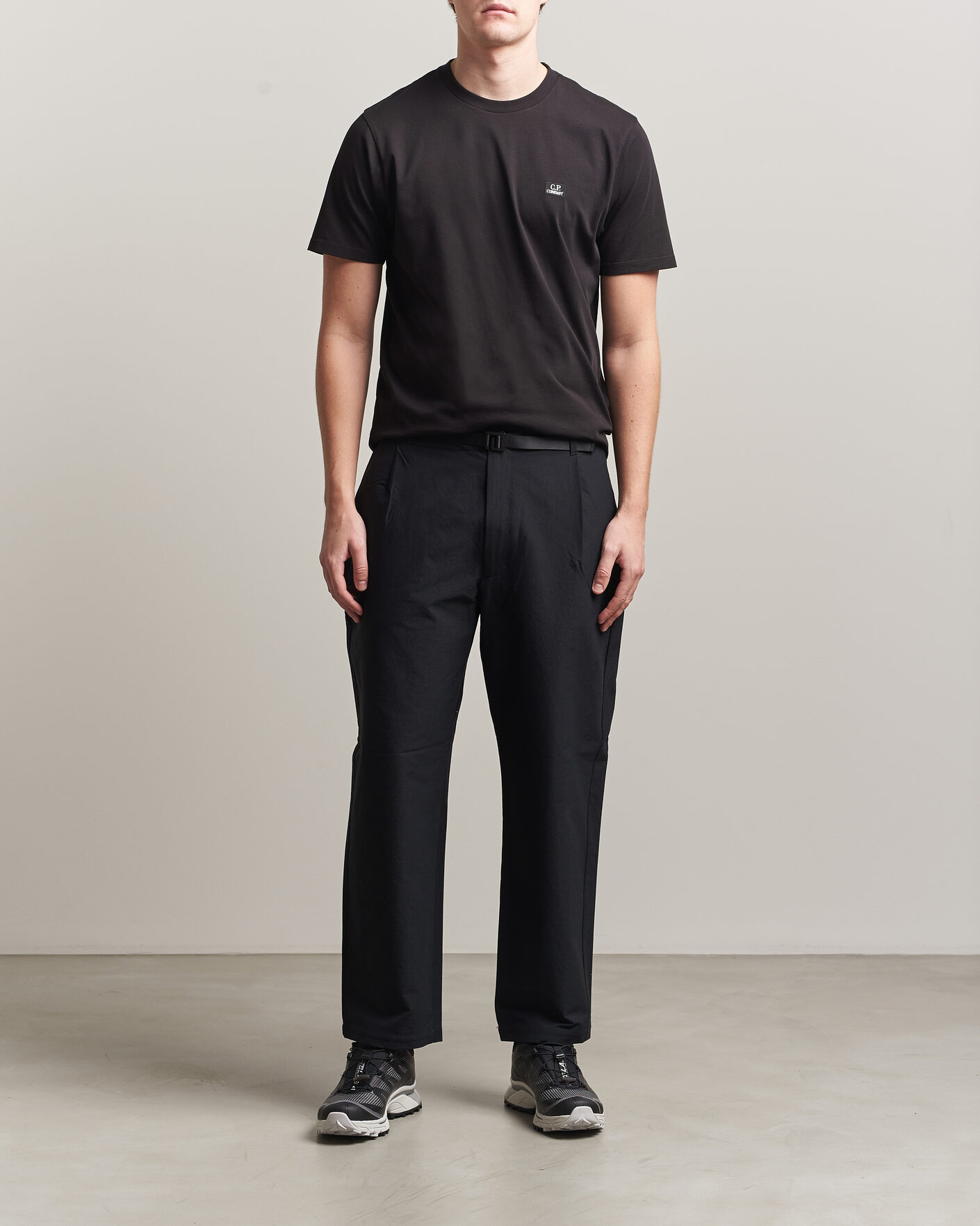 Homme | T-shirts | C.P. Company | Short Sleeve Small Logo T-Shirt Black