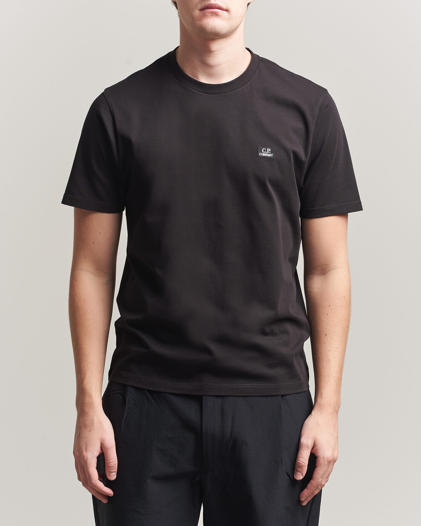 Homme | T-shirts | C.P. Company | Short Sleeve Small Logo T-Shirt Black