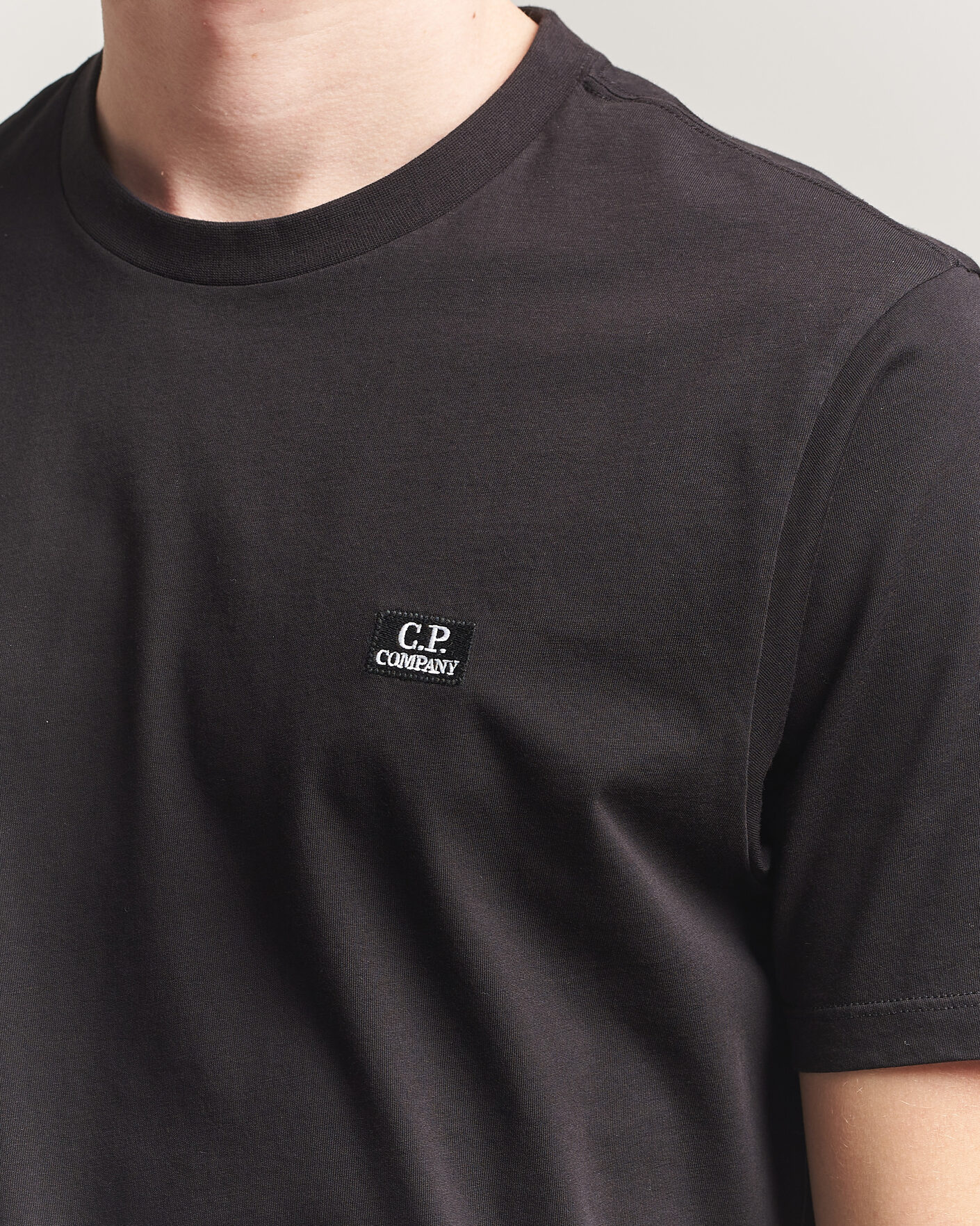 Homme | T-shirts | C.P. Company | Short Sleeve Small Logo T-Shirt Black